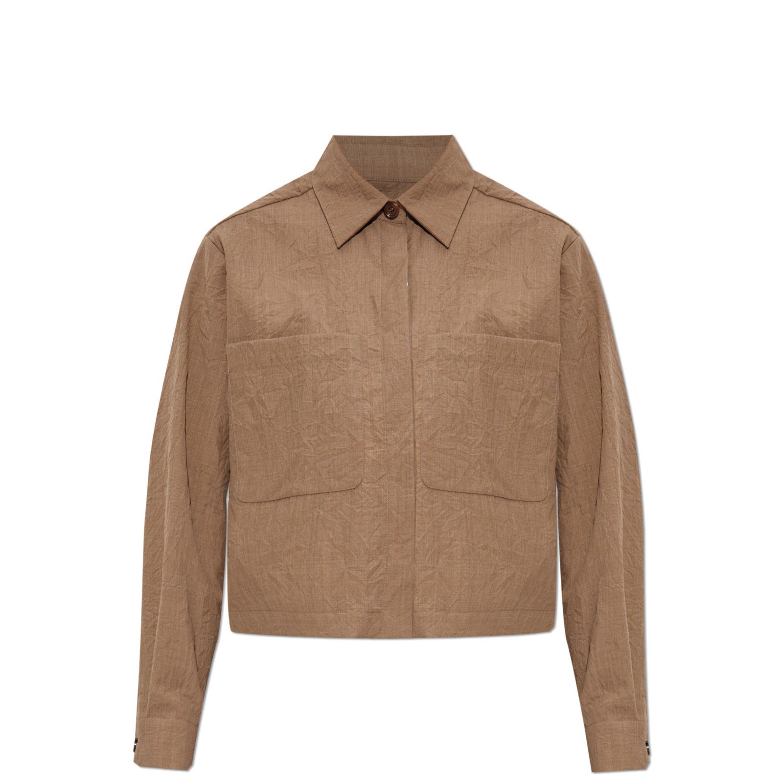Max Mara MAX MARA Ricordo Hazelnut Brown Wool Boxy Jacket New & Authe Size M / US 6-8 / IT 42-44 - 1 Thumbnail