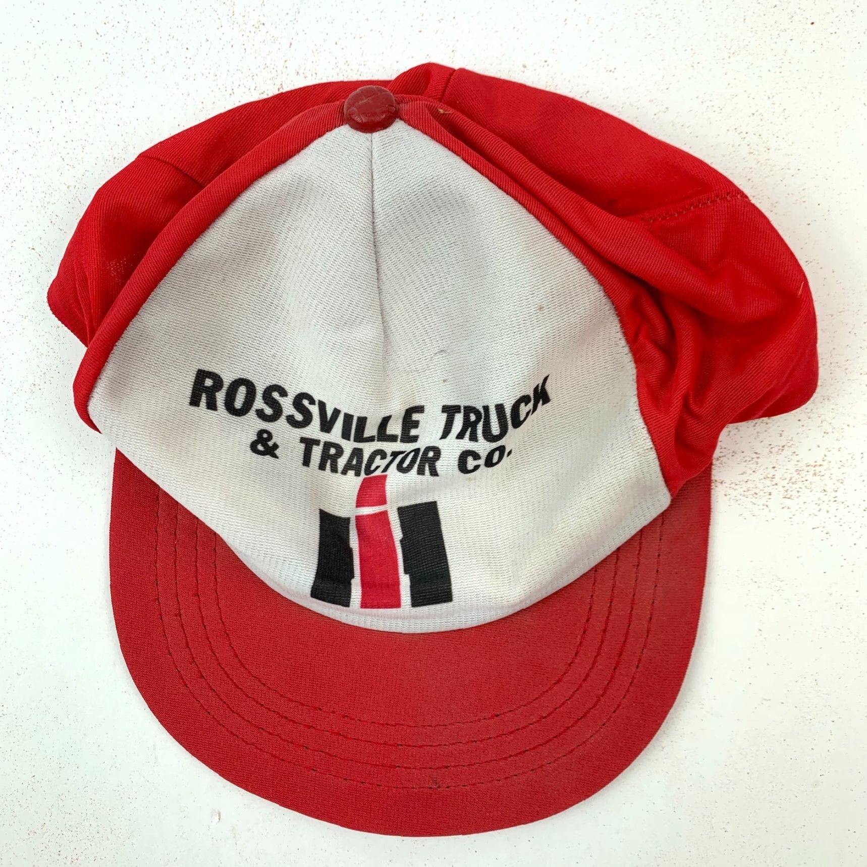 Vintage Rossville Truck & Tractor Co. Red White Snapback Trucker Hat Cap Hat Size ONE SIZE - 3 Thumbnail