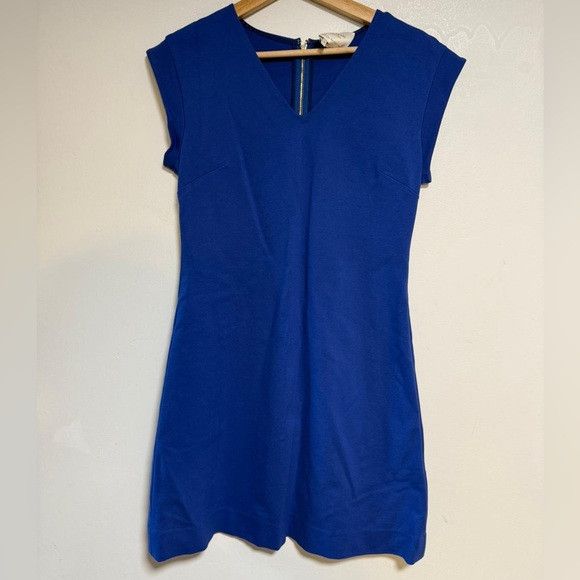Kate Spade Kate Spade New York Blue V-Neck Cap Sleeve Dress Size 4 Size S / US 4 / IT 40 - 2 Thumbnail
