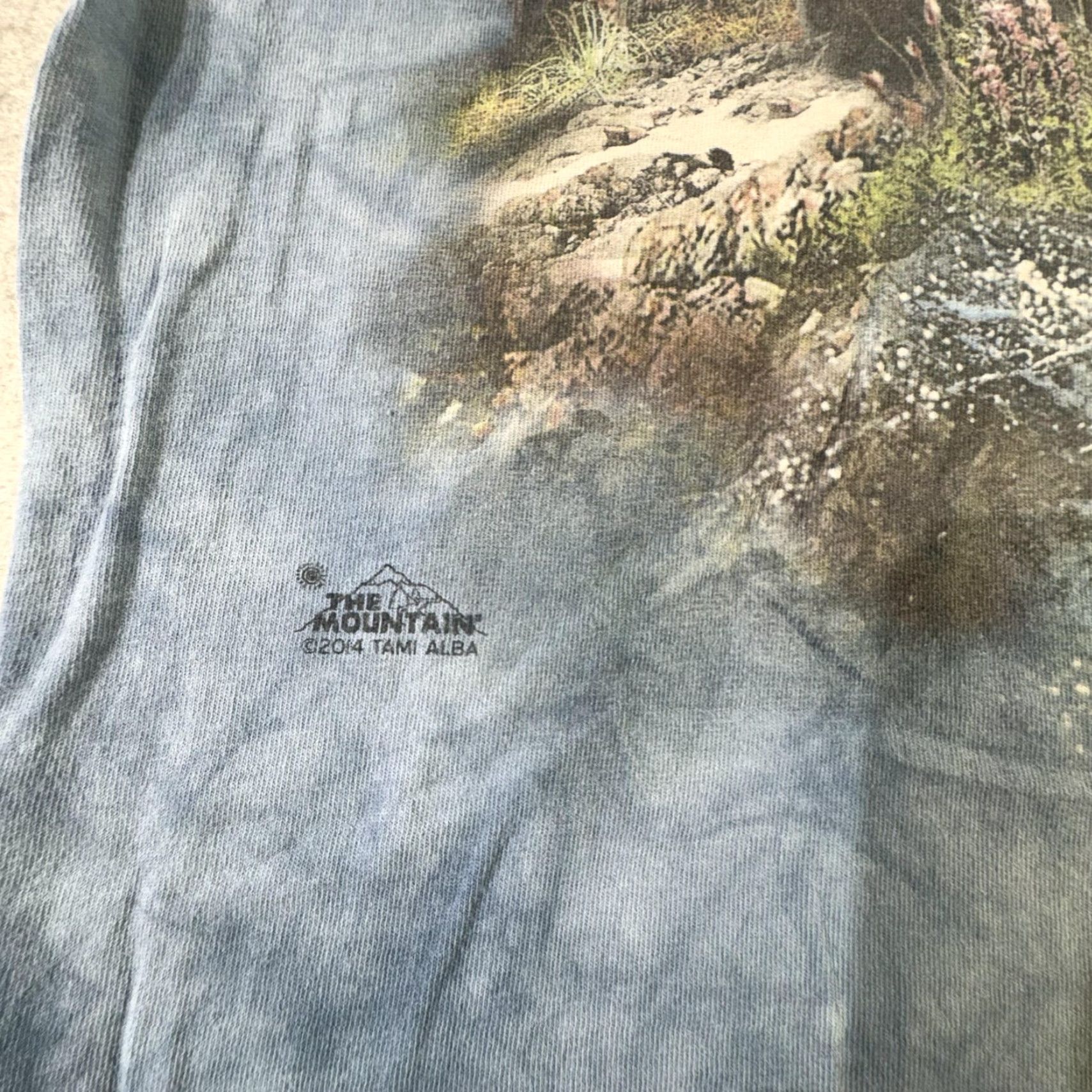 The Mountain The Mountain Shirt Mens Large Niagara Falls Canada Bear Wildlife Nature 2014 Blue Graphic Print Crew Neck Short Sleeve Cotton T-Shirt Size US L / EU 52-54 / 3 - 4 Thumbnail