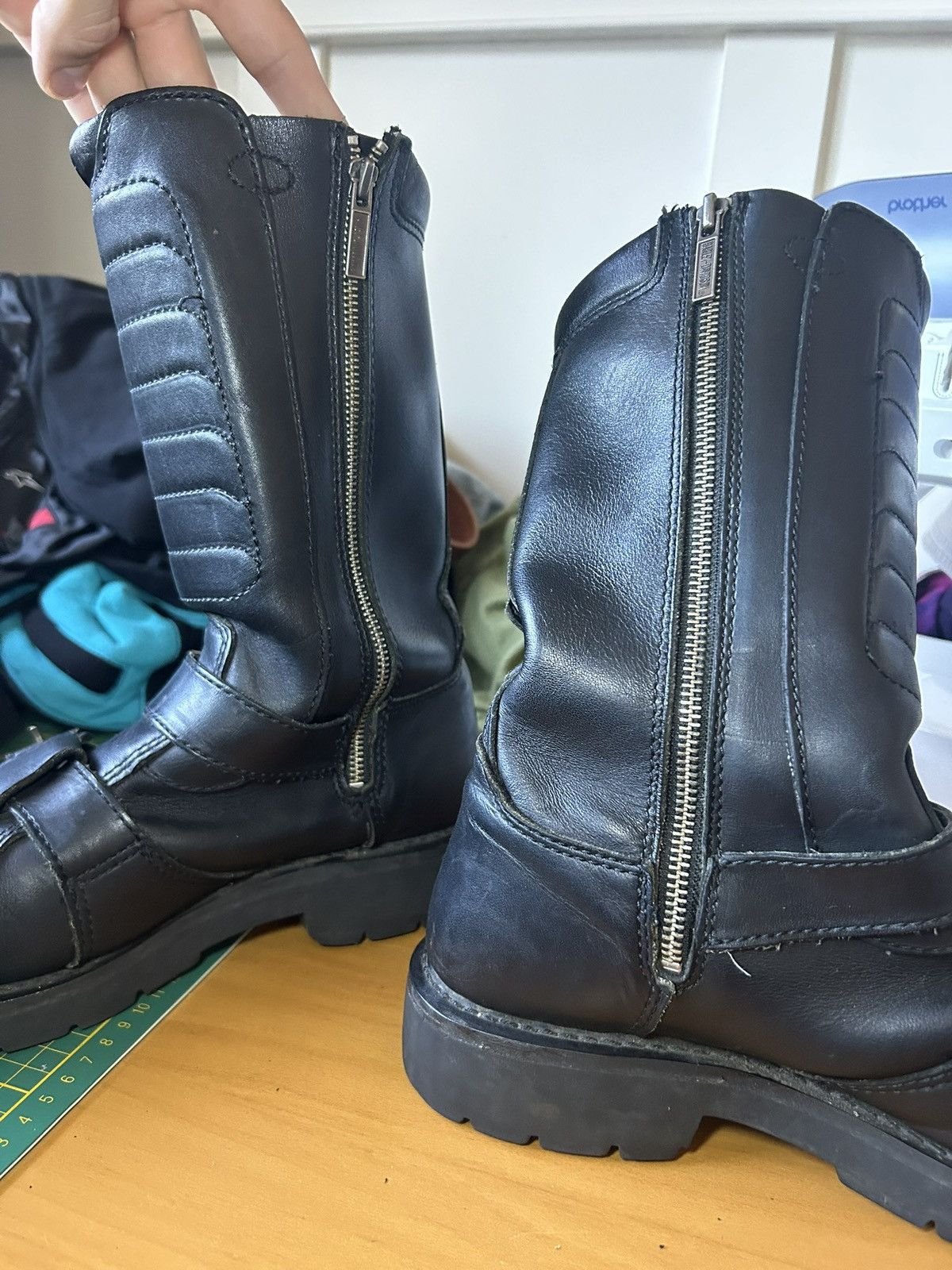 Harley Davidson Vintage Harley Davidson “Defender” moto boots Size US 11.5 / EU 44-45 - 5 Thumbnail