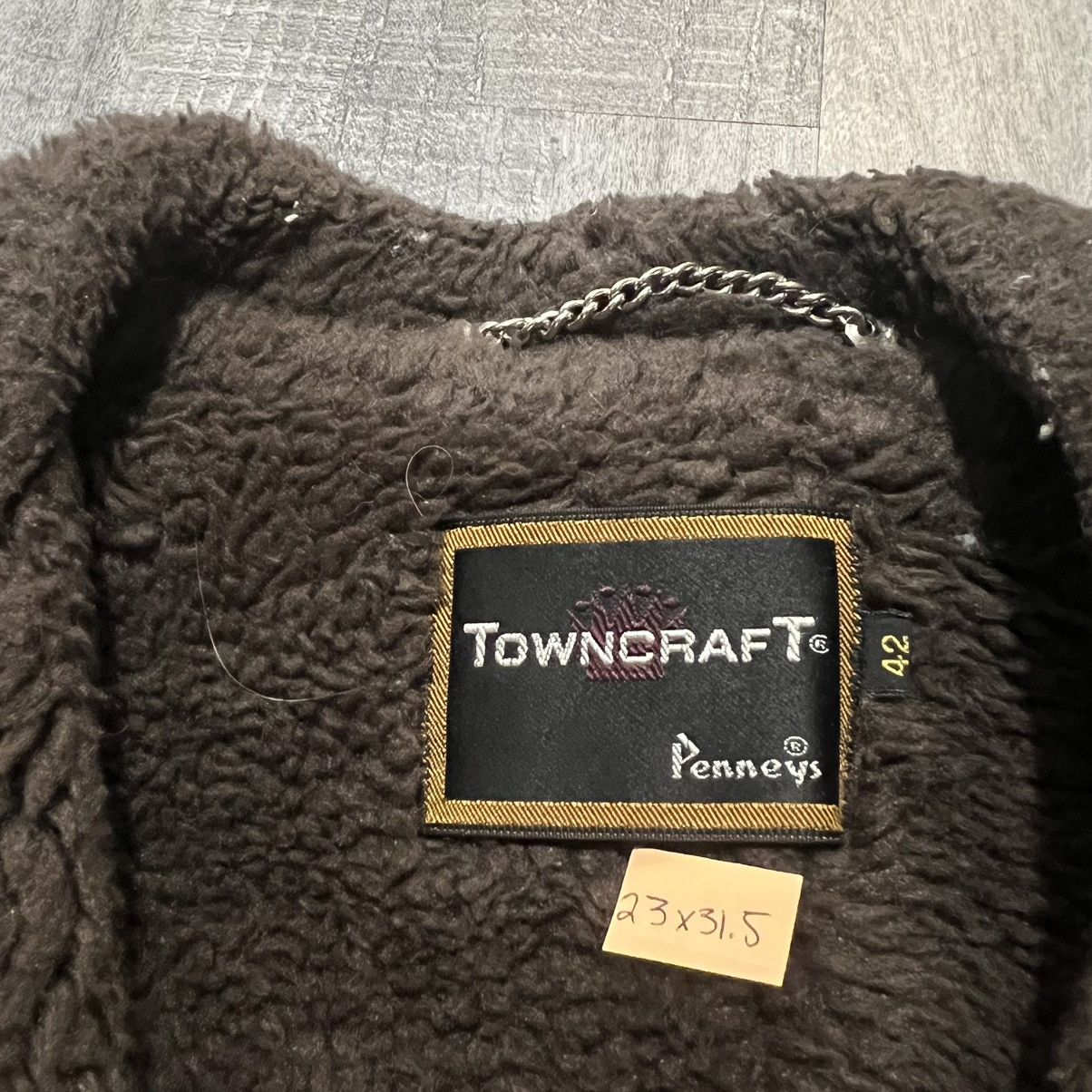 JCPenney × Vintage VTG Penneys Towncraft Beige Suede Leather Western Jacket Size US L / EU 52-54 / 3 - 5 Thumbnail