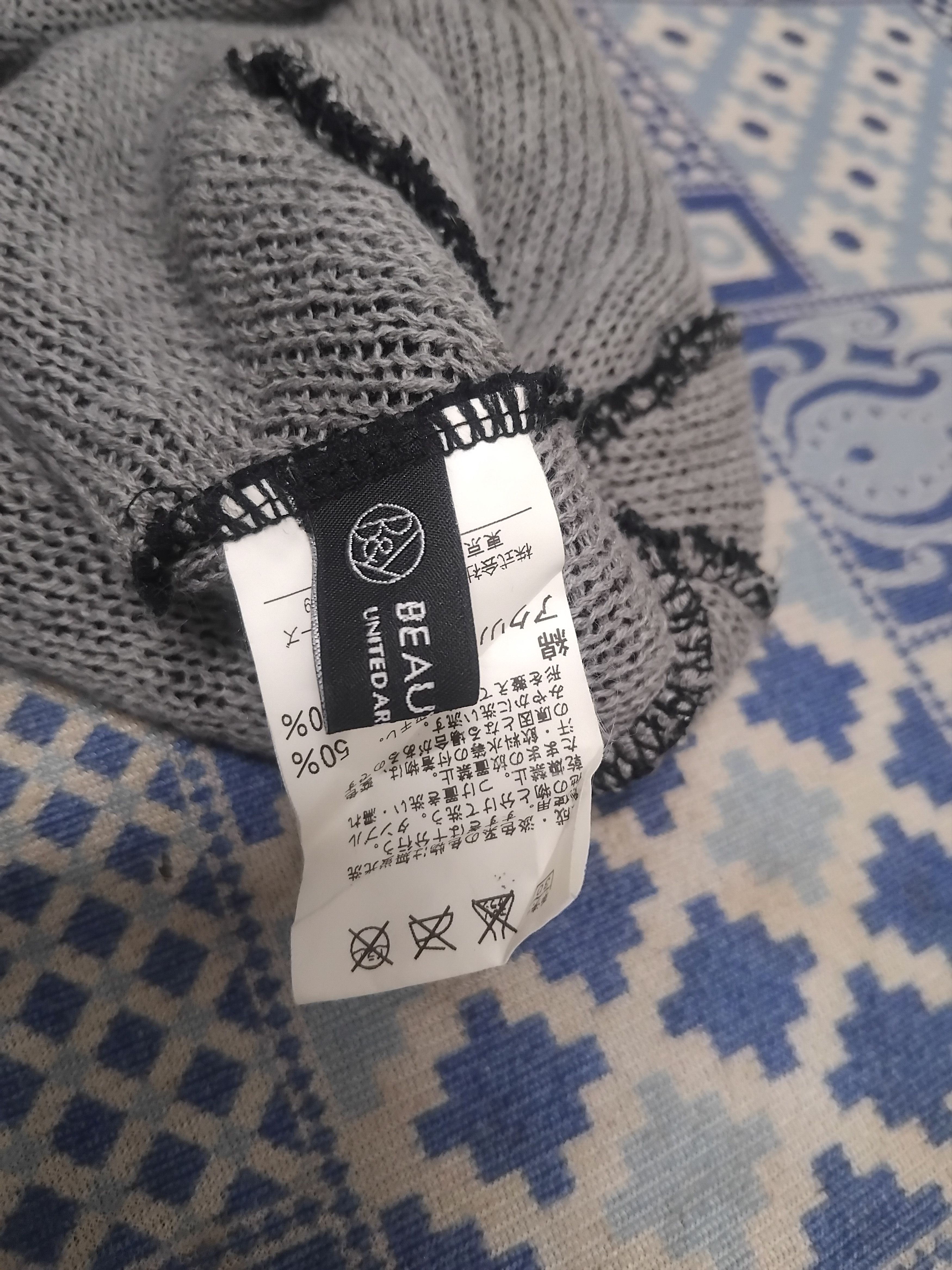United Arrows United Arrows Beauty & Youth distressed tear style beanie Size ONE SIZE - 2 Thumbnail