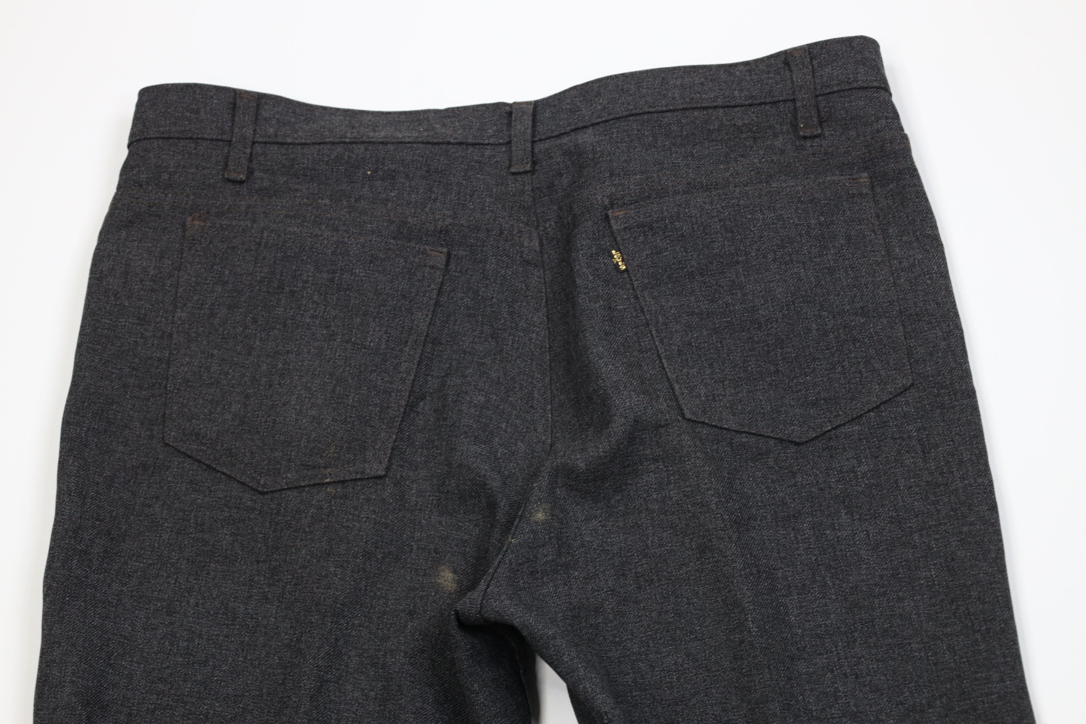 Levi's Vintage 90s Levis Knit Flared Wide Leg Chino Pants Gray USA Size US 38 / EU 54 - 11 Thumbnail
