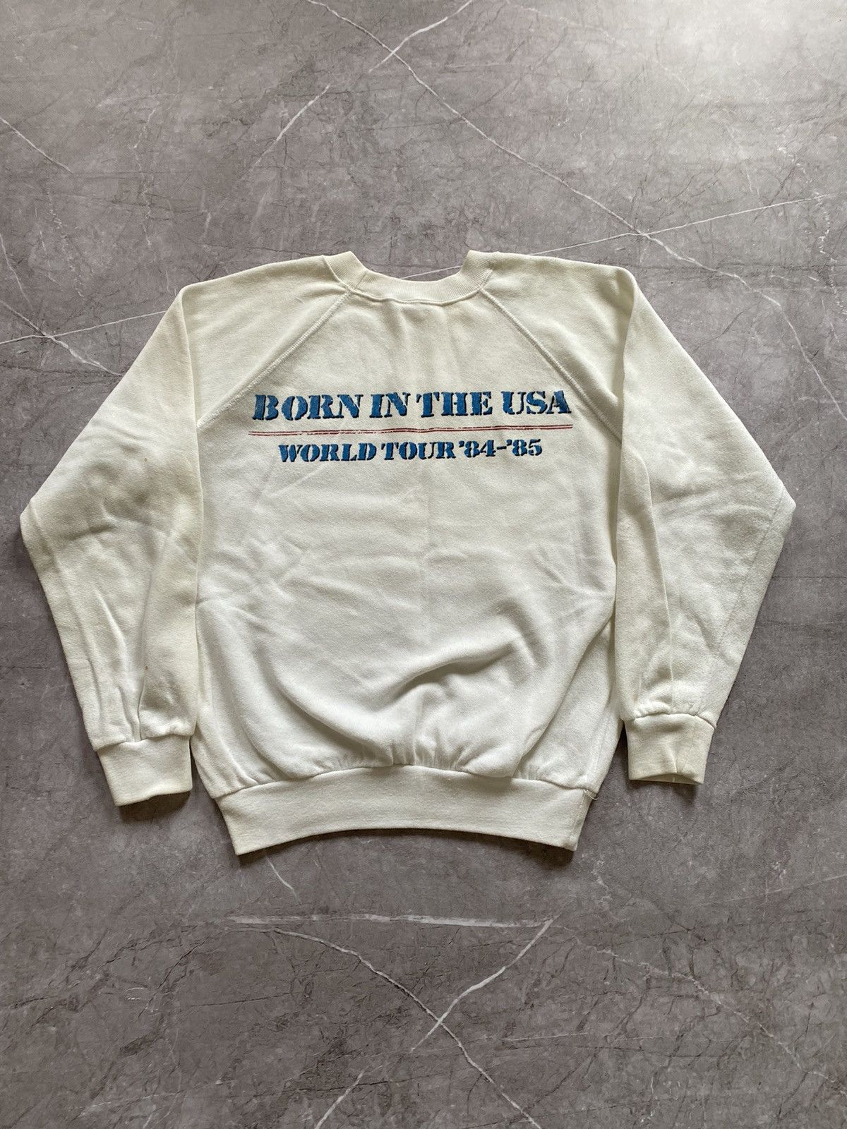 Band Tees × Vintage Vintage Bruce Springsteen World Tour 1984-85 Sweatshirt Size US S / EU 44-46 / 1 - 4 Thumbnail