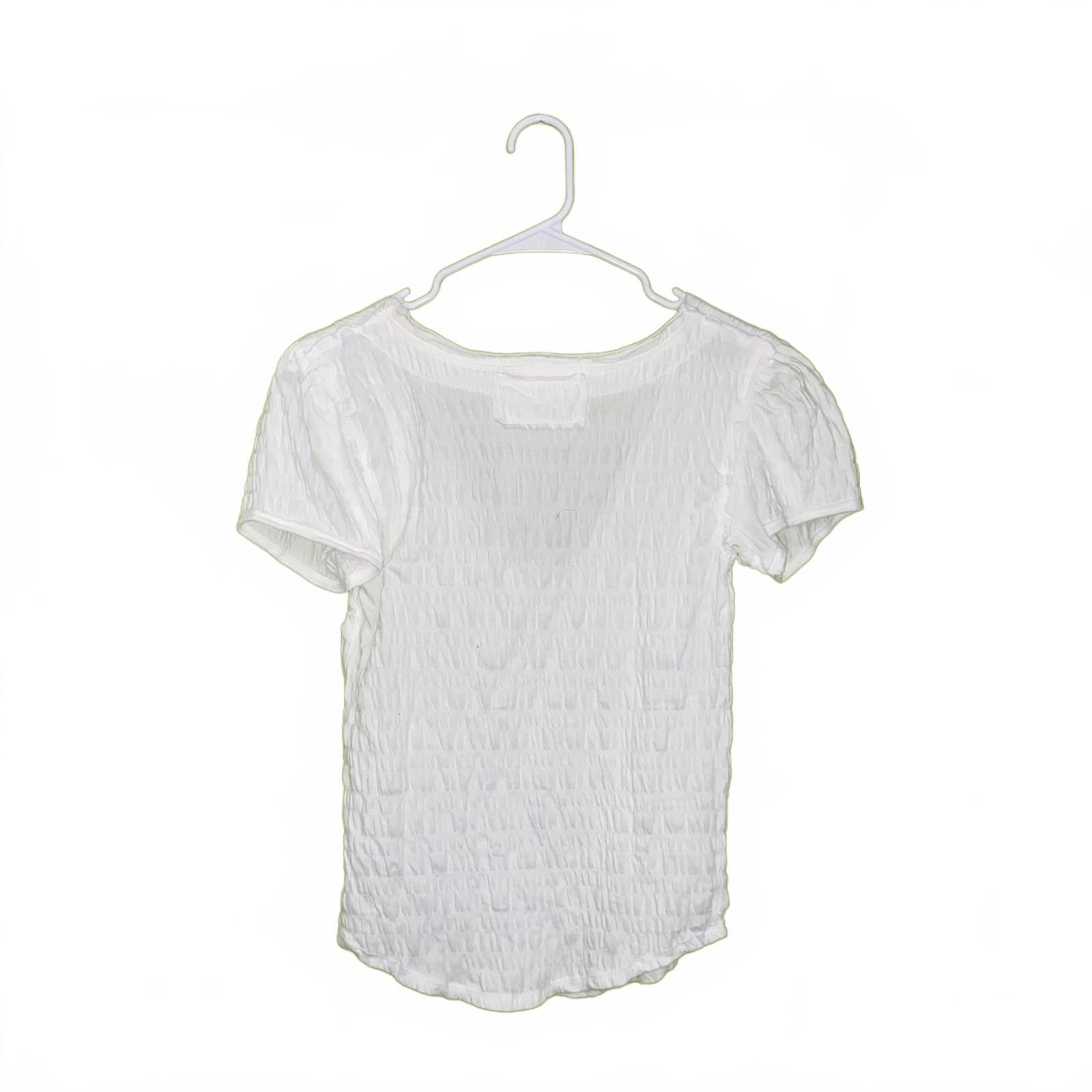 Free People Free People White Short Sleeves Top NWT S Size S / US 4 / IT 40 - 2 Thumbnail