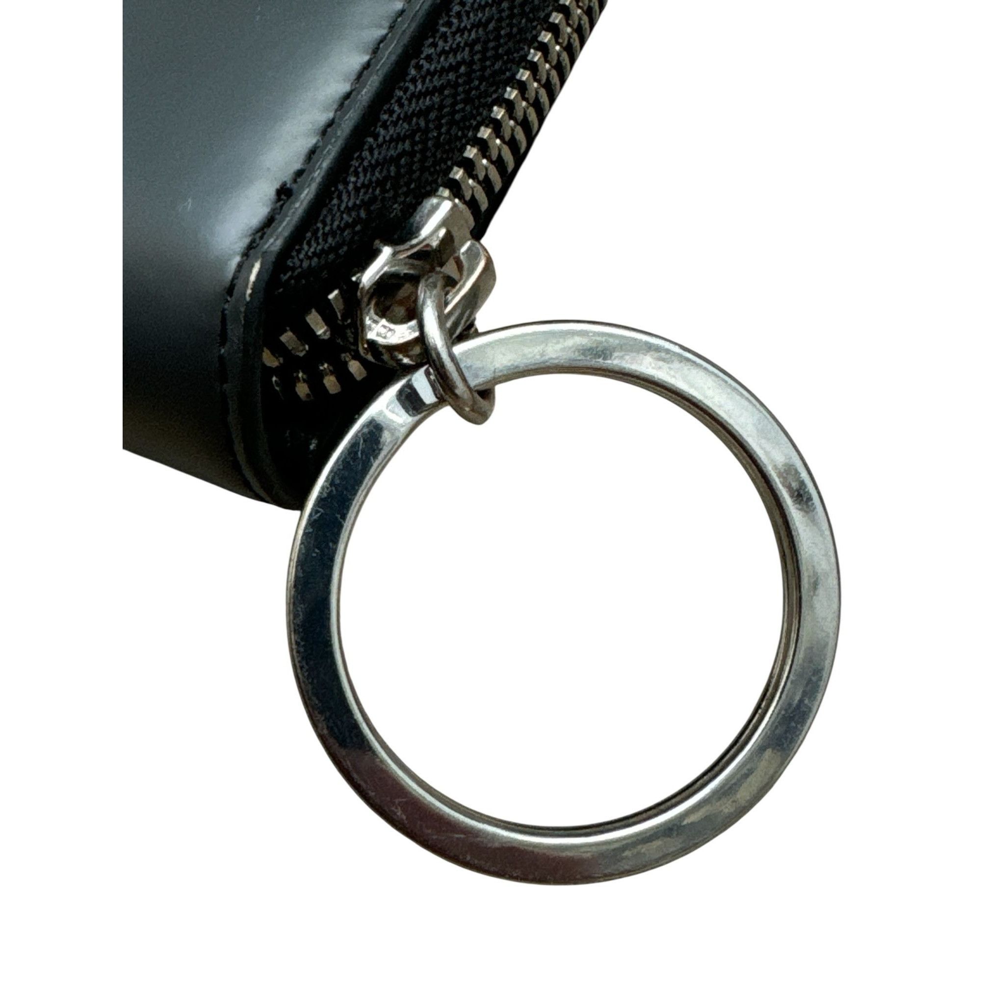 Maison Margiela Black Leather Wallet with Key Ring Size ONE SIZE - 6 Thumbnail