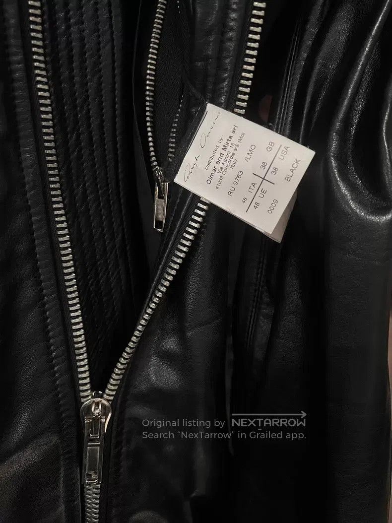Rick Owens Rick Owens Minimal small standing collar leather jacket Size US M / EU 48-50 / 2 - 7 Thumbnail