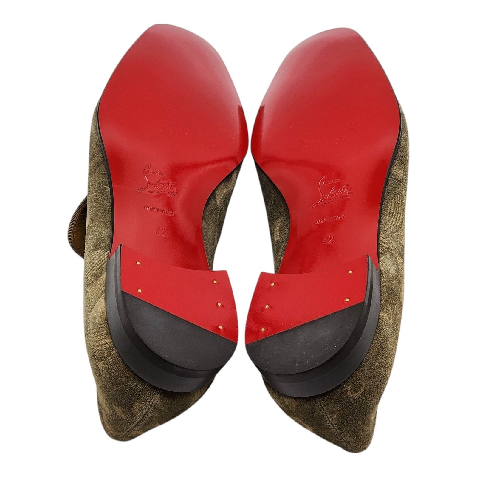Christian Louboutin Dandelion Floral Suede Loafers Green EU 42 US 9 - New $995 Size US 9 / EU 42 - 8 Thumbnail