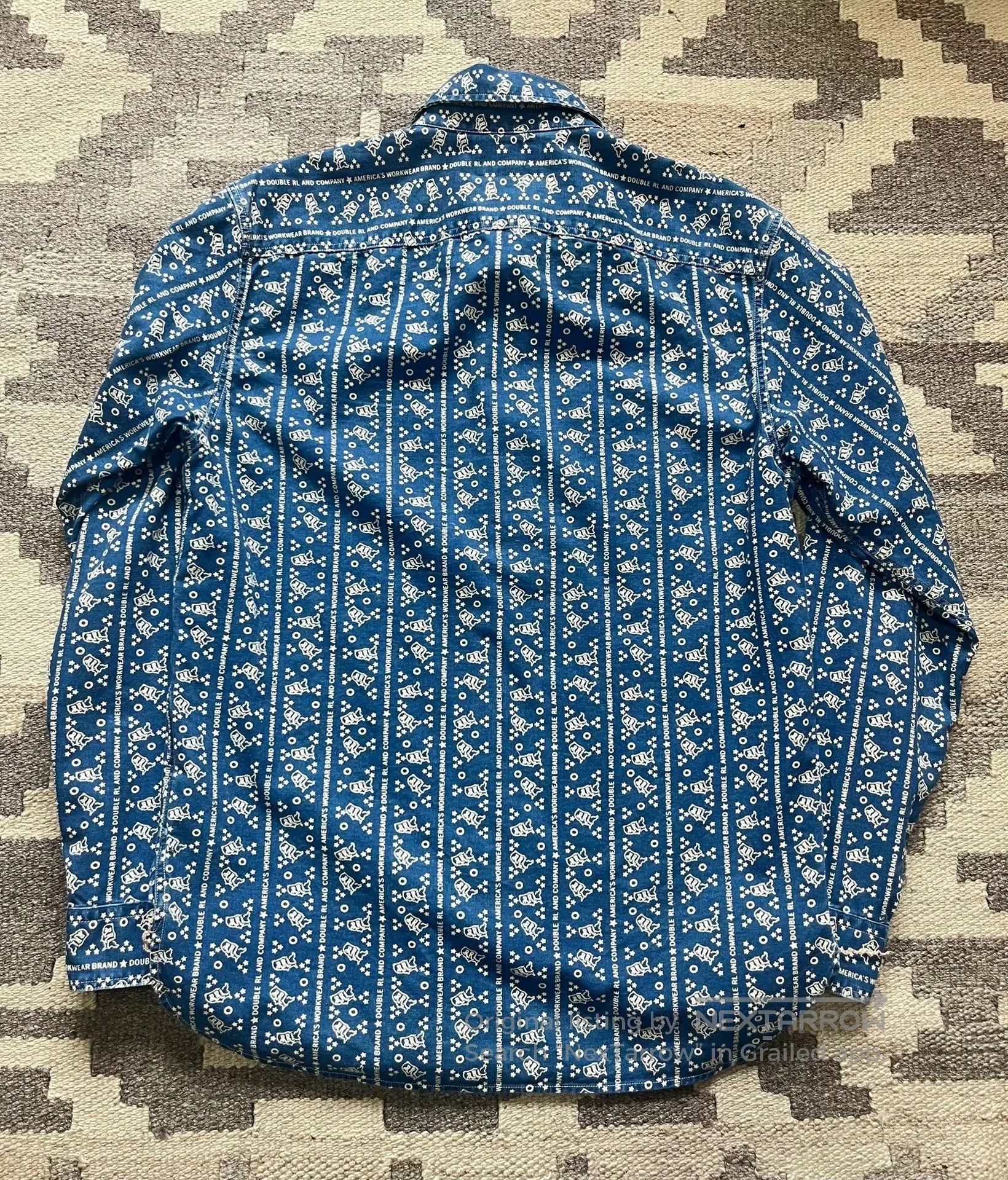 RRL Ralph Lauren RRL Indigo Western Shirt. Size US S / EU 44-46 / 1 - 5 Thumbnail