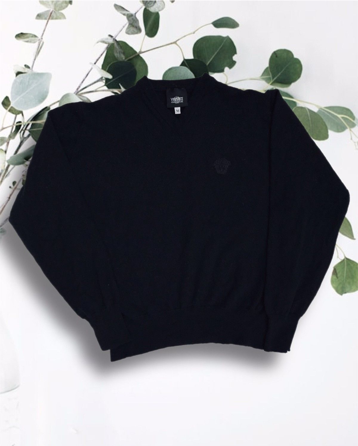 Versace Versace Jeans Couture Sweater Wool Medusa Logo Pullover Size M / US 6-8 / IT 42-44 - 1 Thumbnail
