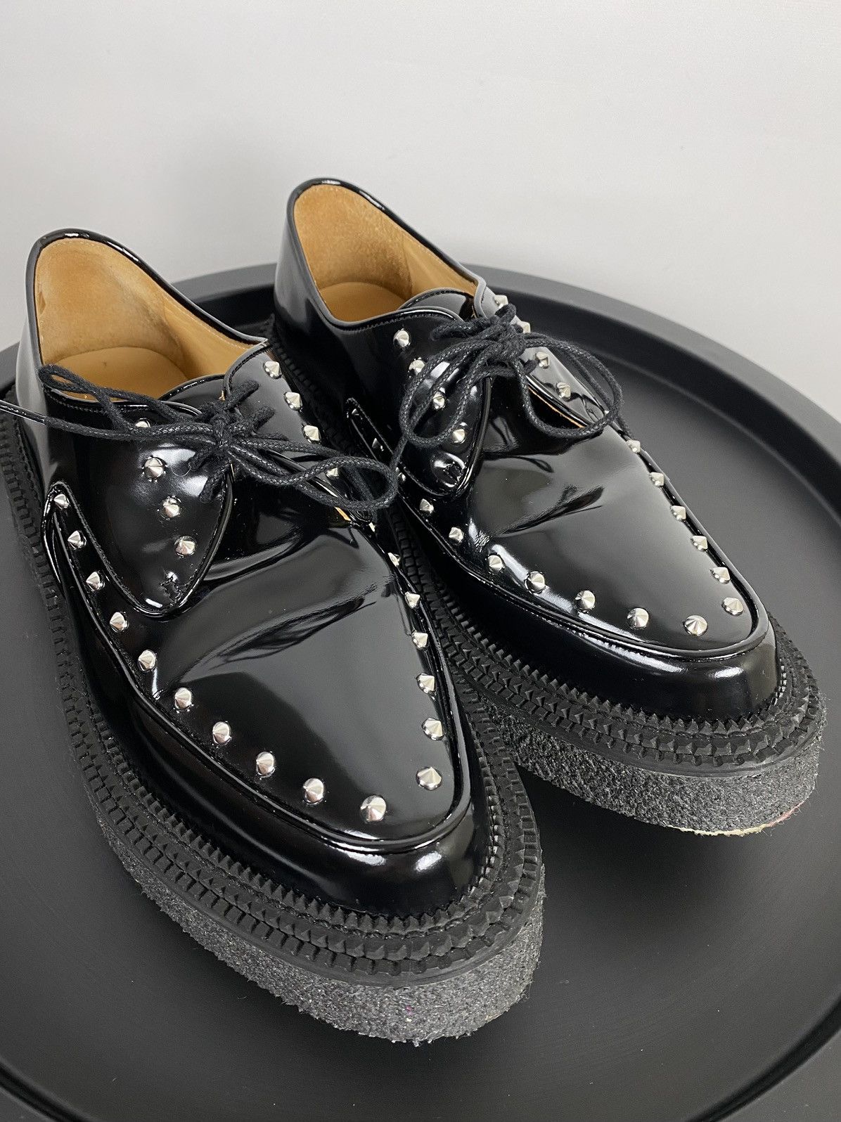 H&M GIAMBATTISTA VALLI x H&M Black Creeper Shoes Loafers Size US 8.5 / EU 41-42 - 7 Thumbnail