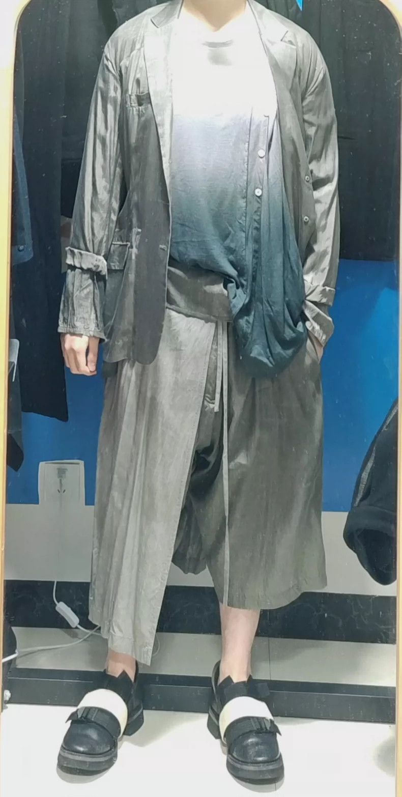 Yohji Yamamoto Yohji Yamamoto size 3 14ss turned waist rain culottes pant Size US 30 / EU 46 - 8 Thumbnail