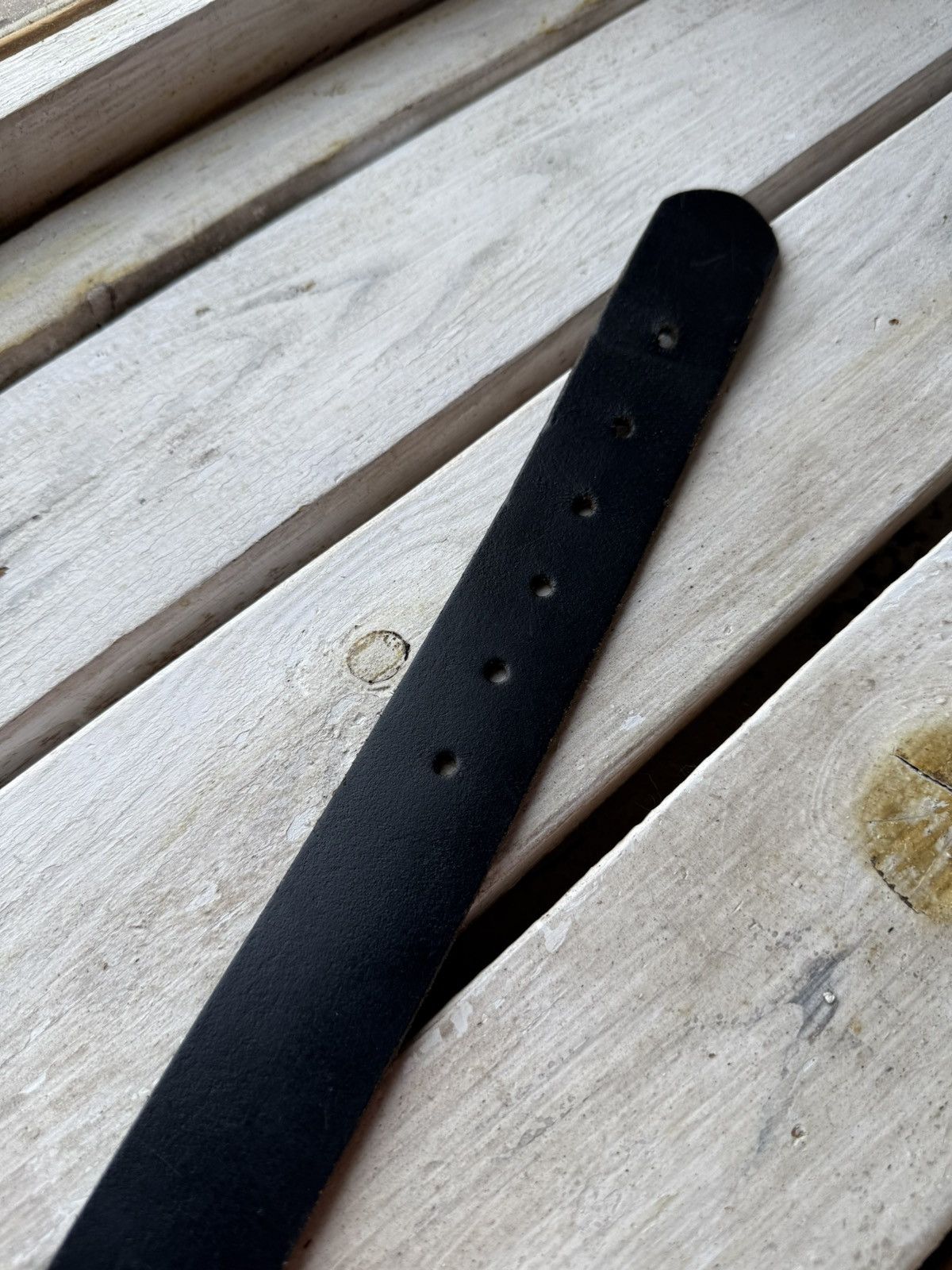 Diesel × Japanese Brand × Vintage Cowboy 90s Diesel Leather Black Belt Made In Italy Size ONE SIZE - 4 Thumbnail