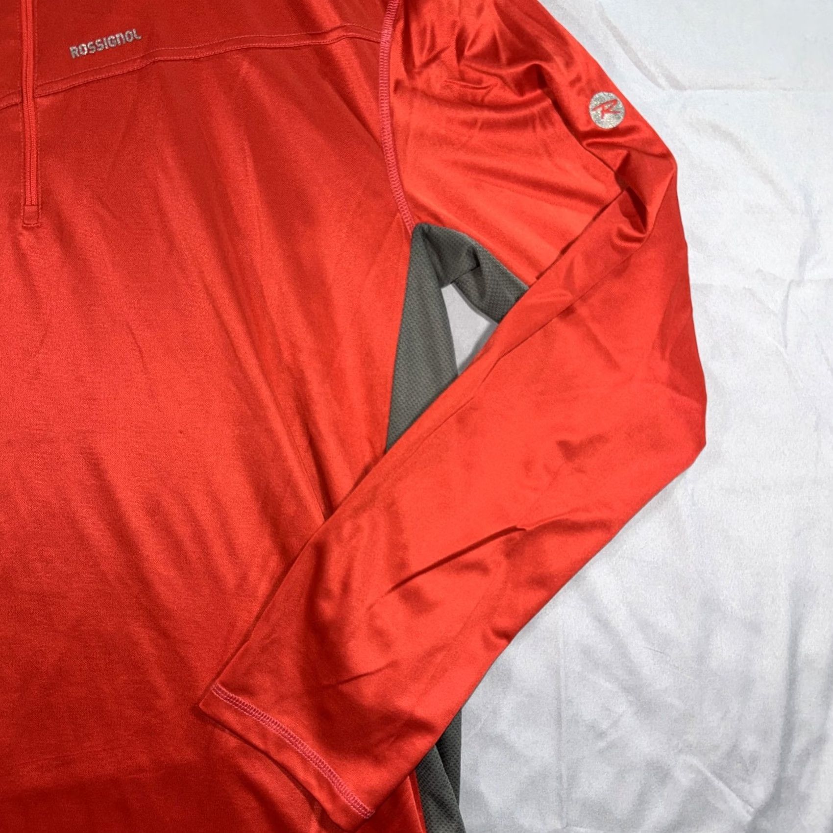 Rossignol Rossignol Pullover Mens 2XL Red Gray 1/4 Zip Long Sleeve R Dry Ski Base Layer Size US XXL / EU 58 / 5 - 4 Thumbnail