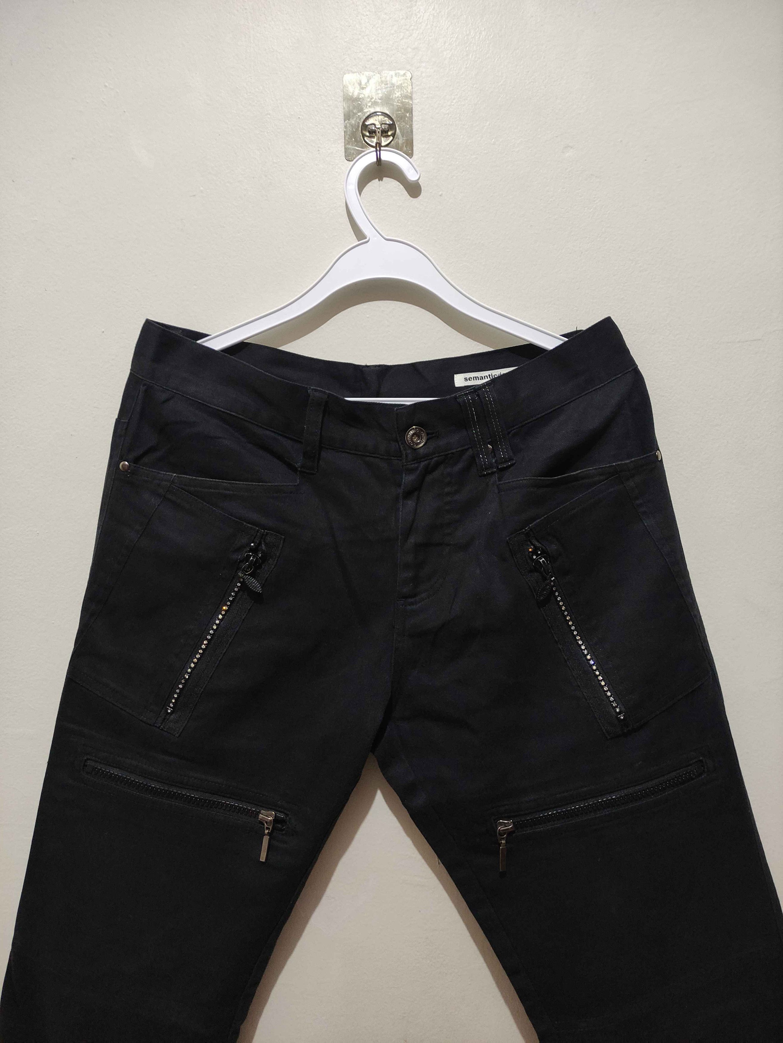 semanticdesign Multi Zipper Cargo Flared Pants Size US 32 / EU 48 - 3 Thumbnail
