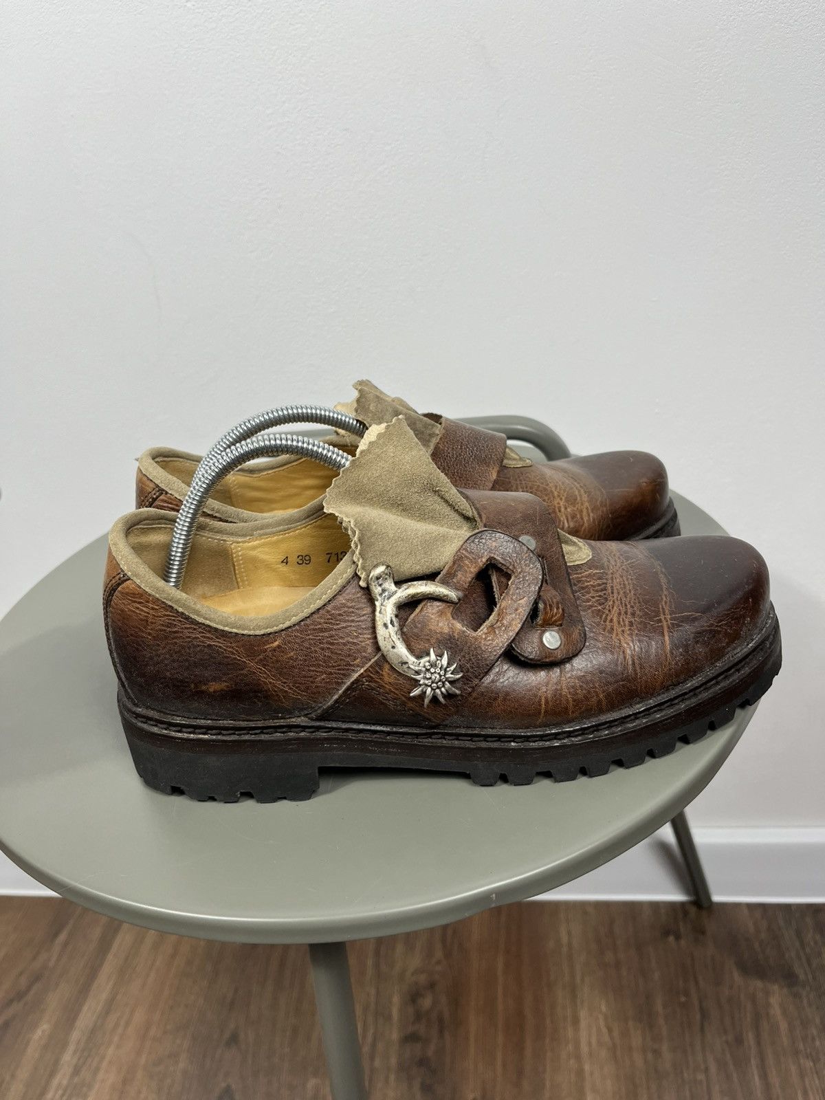 Other Brown Leather Buckle Traditional Shoes EU 39 Size US 8 / IT 38 - 8 Thumbnail