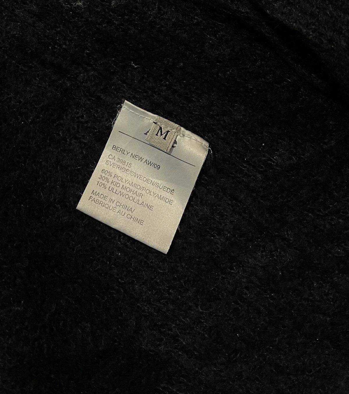 Acne Studios × Vintage Acne Black Cardigan Mohair Vintage Size M / US 6-8 / IT 42-44 - 5 Thumbnail