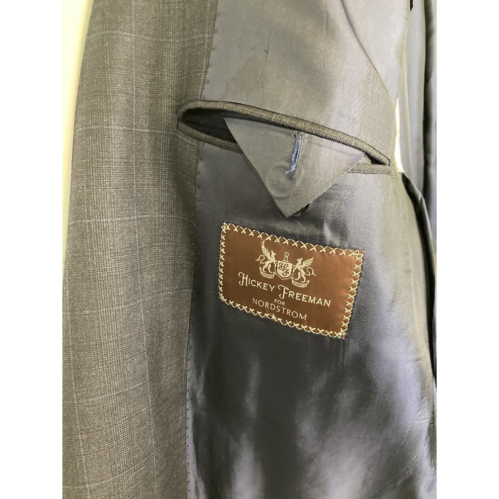 Hickey Freeman 46L Hickey Freeman LORO PIANA Wool Blazer Sport Jacket USA Size 46L - 8 Thumbnail