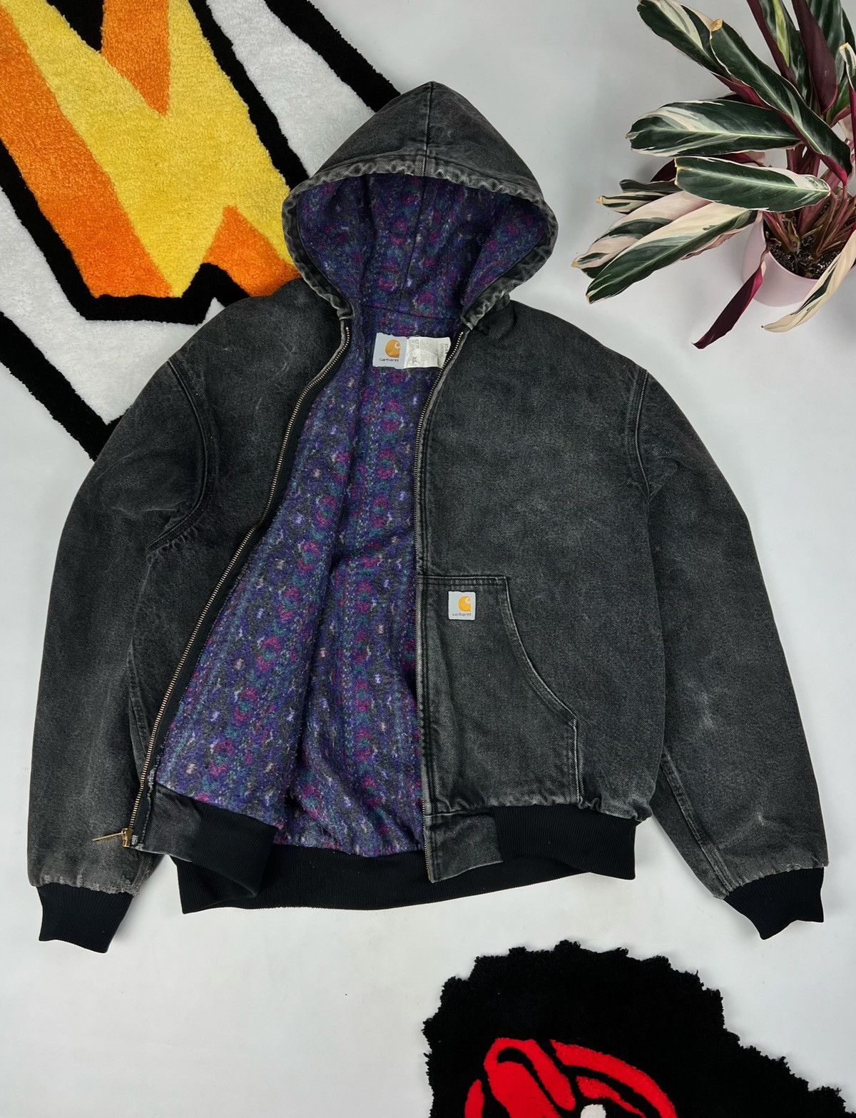 Champion Gravel Carhartt Active Jacket Grey Carhartt Jacket Hooded Size US XL / EU 56 / 4 - 1 Thumbnail