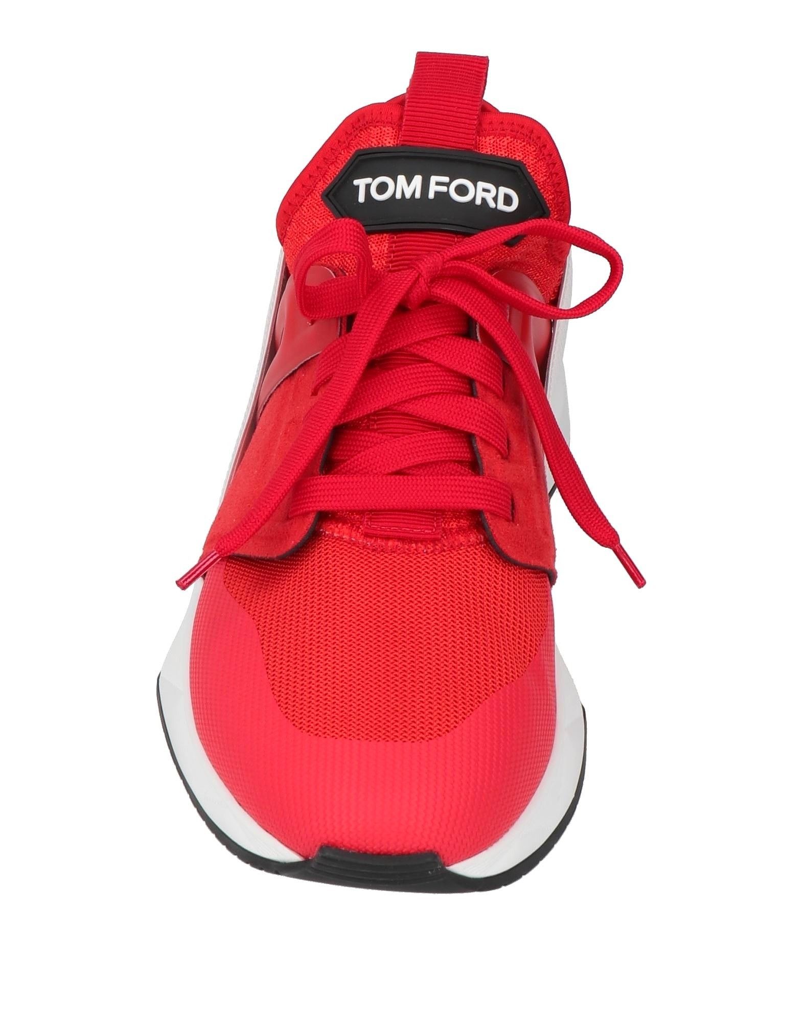 Tom Ford o1w1db11224 J1100 Low-Top Sneakers in Red Size US 15 / EU 48 - 4 Thumbnail