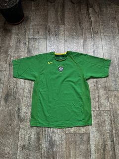 2014-15 Brazil Nike Training Shirt (Lime) - Kids
