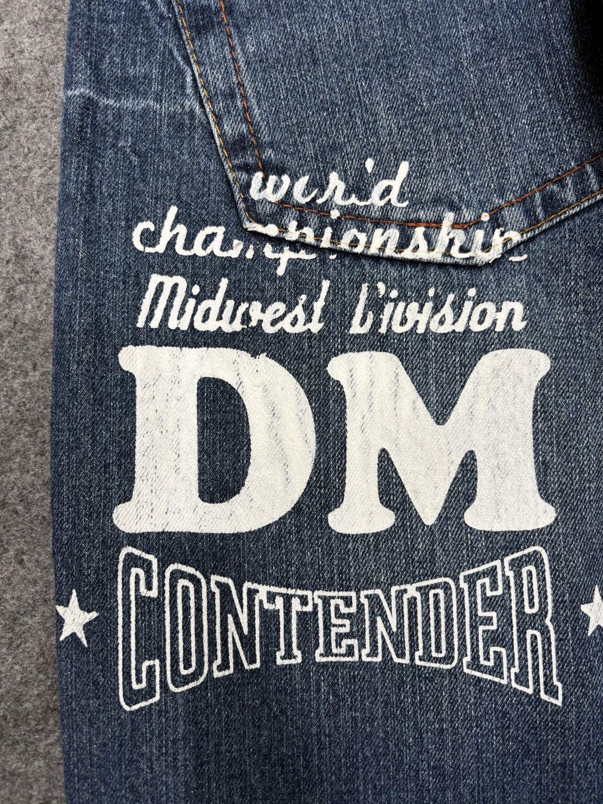 Japanese Brand 💥Double Waist💥Insane Dominate Twisted Leg Denim F653 Size US 32 / EU 48 - 19 Thumbnail