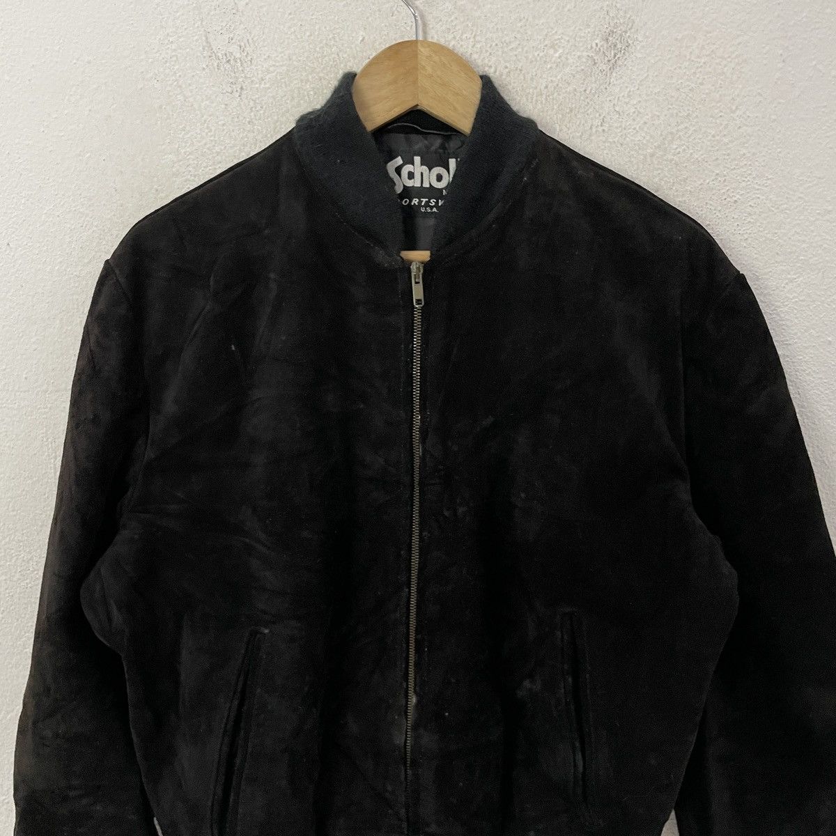 Schott Vintage 90s Schott Leather Jacket Size US L / EU 52-54 / 3 - 4 Thumbnail