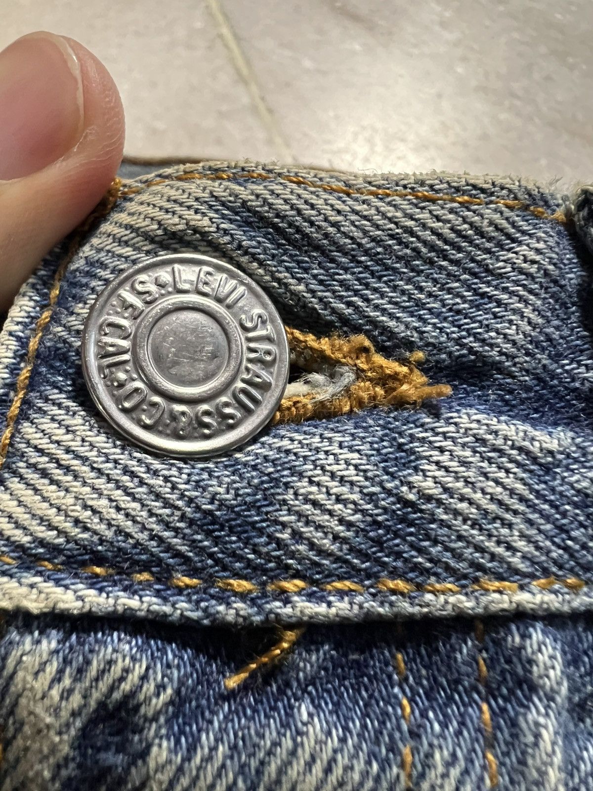 Levi's Vintage 90’s Levis 501 Custom Punk Stone Wash Jean Size US 30 / EU 46 - 13 Thumbnail