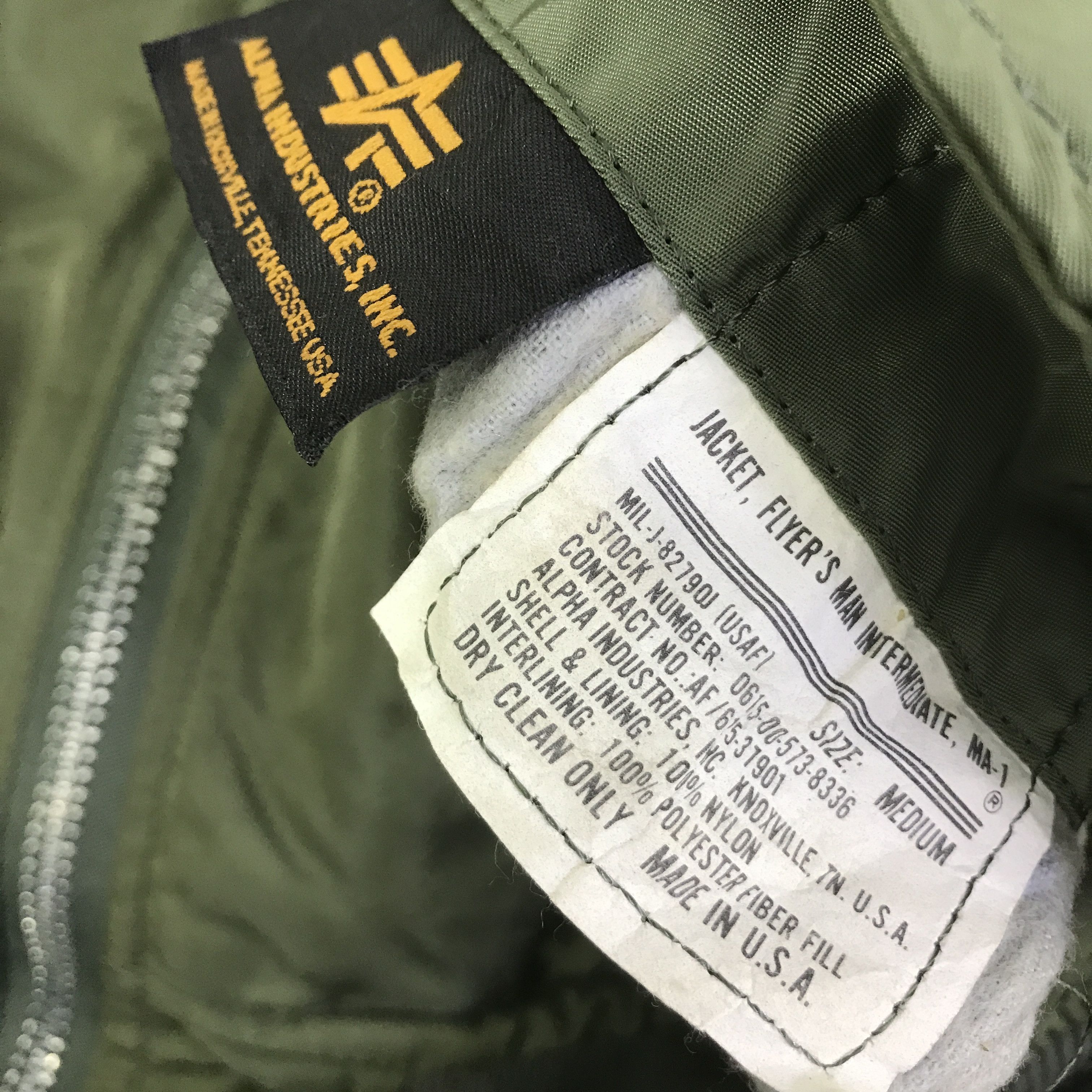 Alpha Industries Vtg alpha industries bombers Jacket K95B15 Size US L / EU 52-54 / 3 - 11 Thumbnail