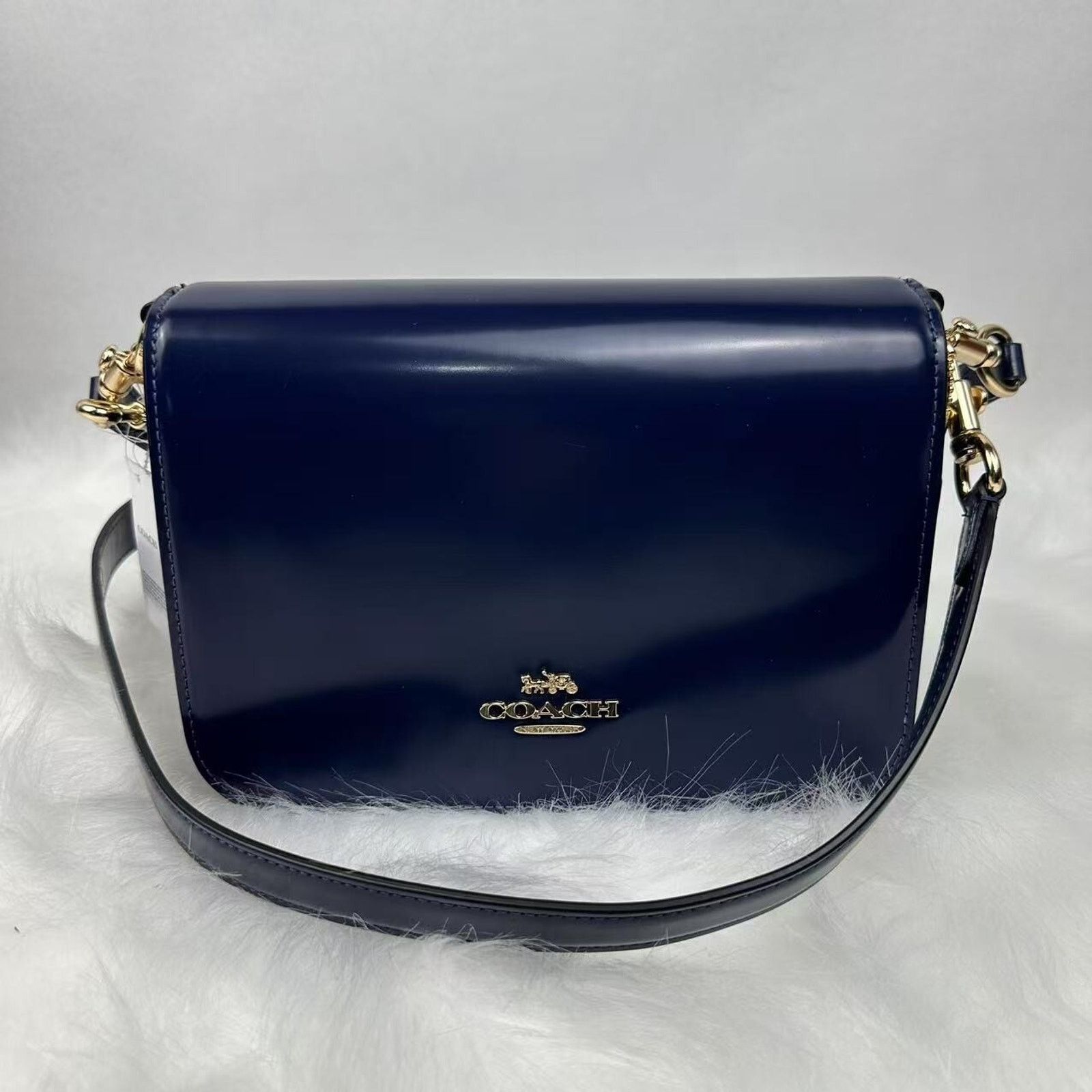 Coach Coach Quinn Shoulder Crossbody Bag In Leather/True Navy NWT Size ONE SIZE - 3 Thumbnail