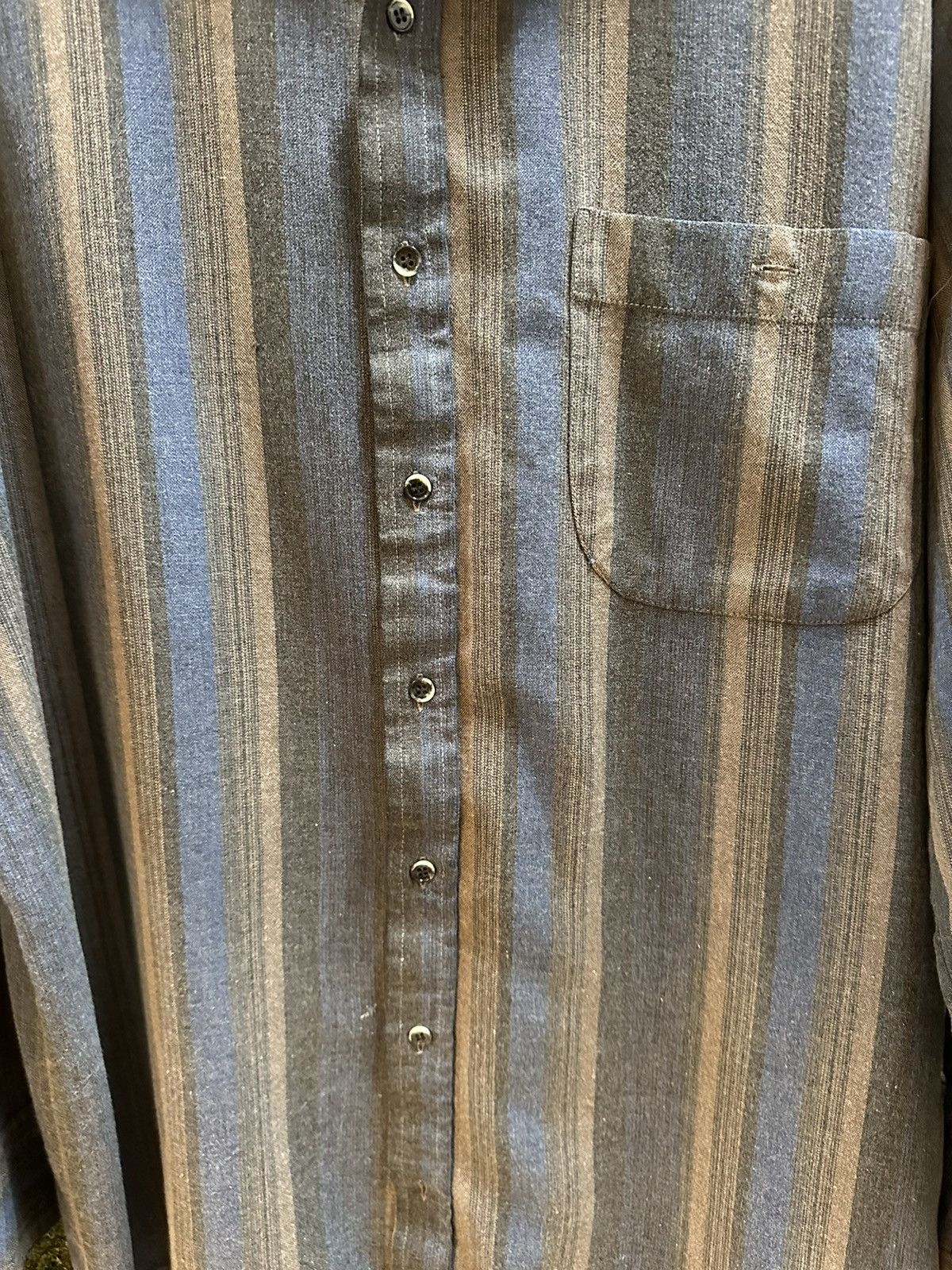Sears × Vintage Vintage 1980s Sears Westminster Striped Shirt Large Size US L / EU 52-54 / 3 - 4 Thumbnail