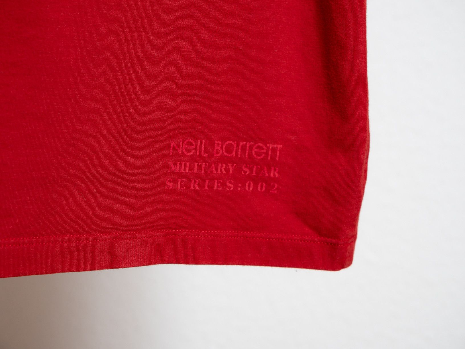 Neil Barrett Neil Barrett Military Star Tee Red M Size US L / EU 52-54 / 3 - 7 Thumbnail