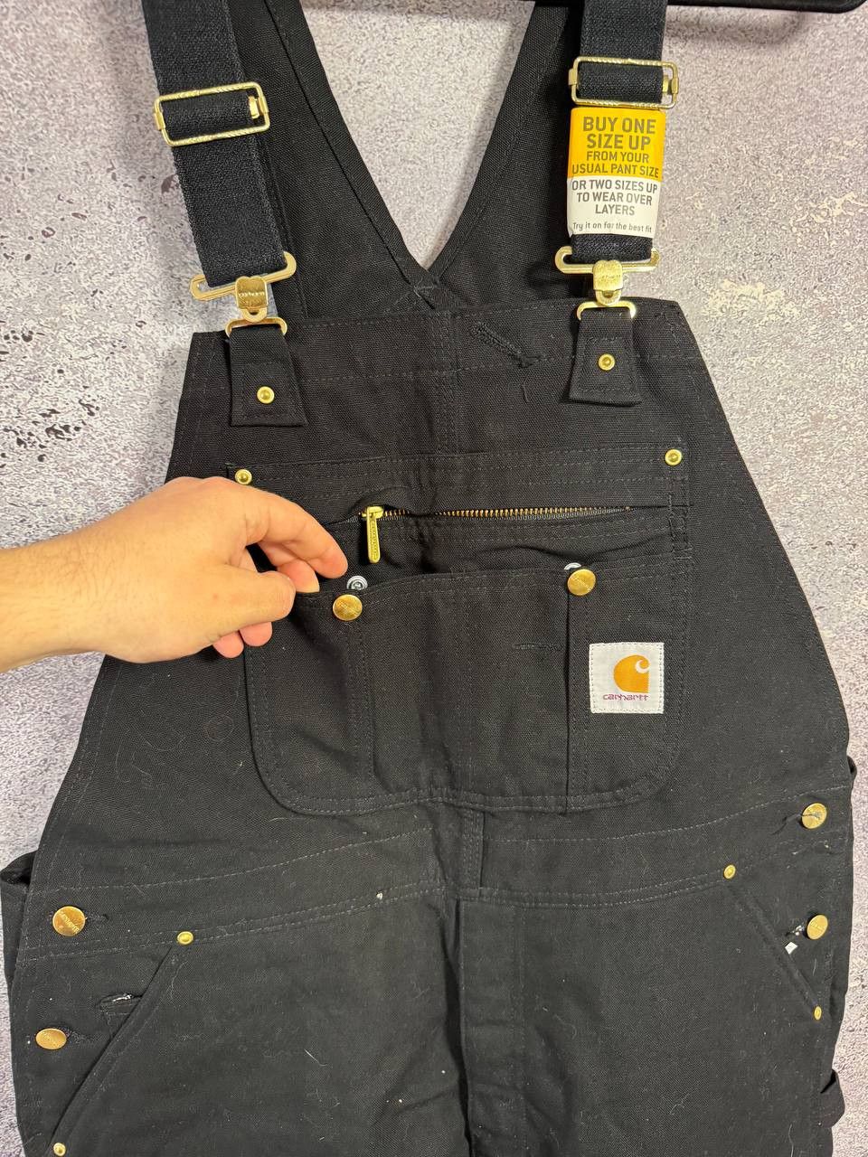 Carhartt NWT CARHARTT Double Knee Overall Black Fit 42x30 Size US 42 / EU 58 - 9 Thumbnail