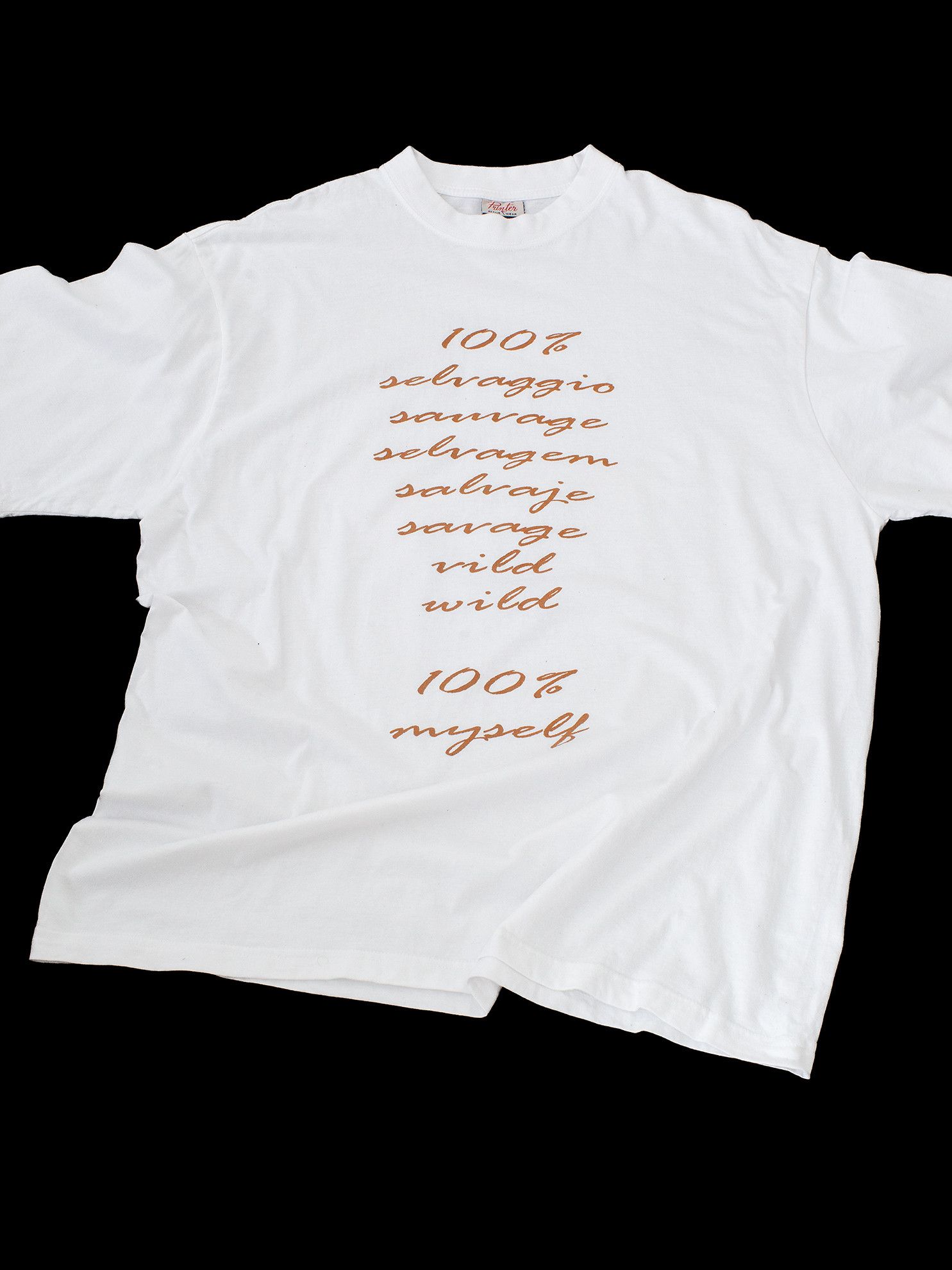 Vintage Vintage 90s 100% Myself Motivational Quotes T-Shirt Size US XL / EU 56 / 4 - 1 Thumbnail