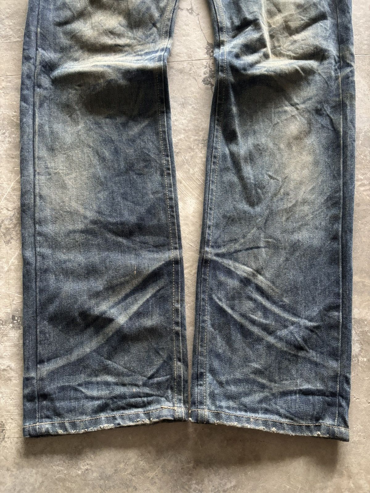 If Six Was Nine DPSR JEANS distressed mud wash mudmax style japanese grunge Size US 34 / EU 50 - 13 Thumbnail
