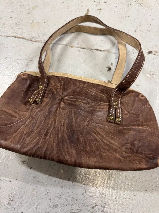 Designer × Just Cavalli × Vintage 2000s Cavalli Brown Brut Handle Bag Size ONE SIZE - 2 Thumbnail