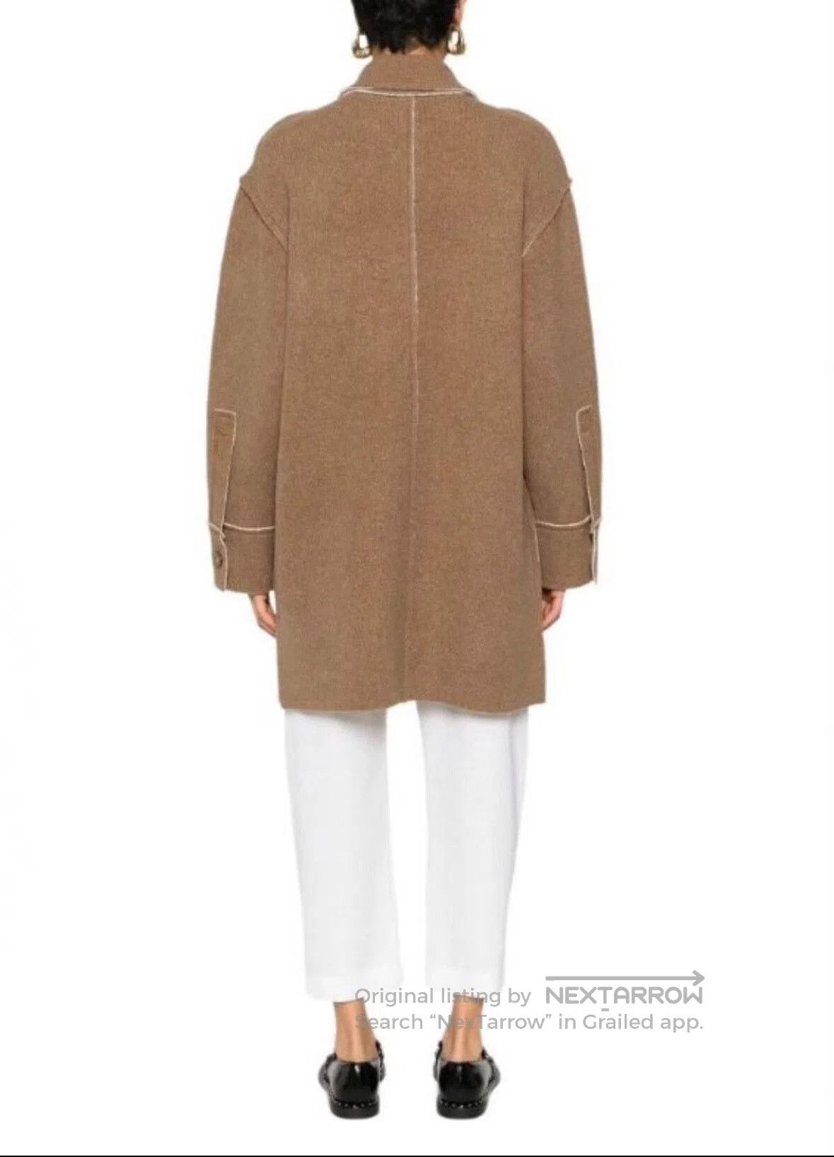 Stella McCartney Stella McCartney Brown Long Sleeve Coat. Size XS / US 0-2 / IT 36-38 - 3 Thumbnail