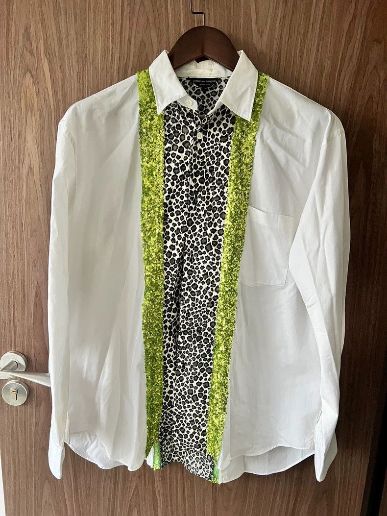 Comme Des Garcons Leopard print sequined shirt