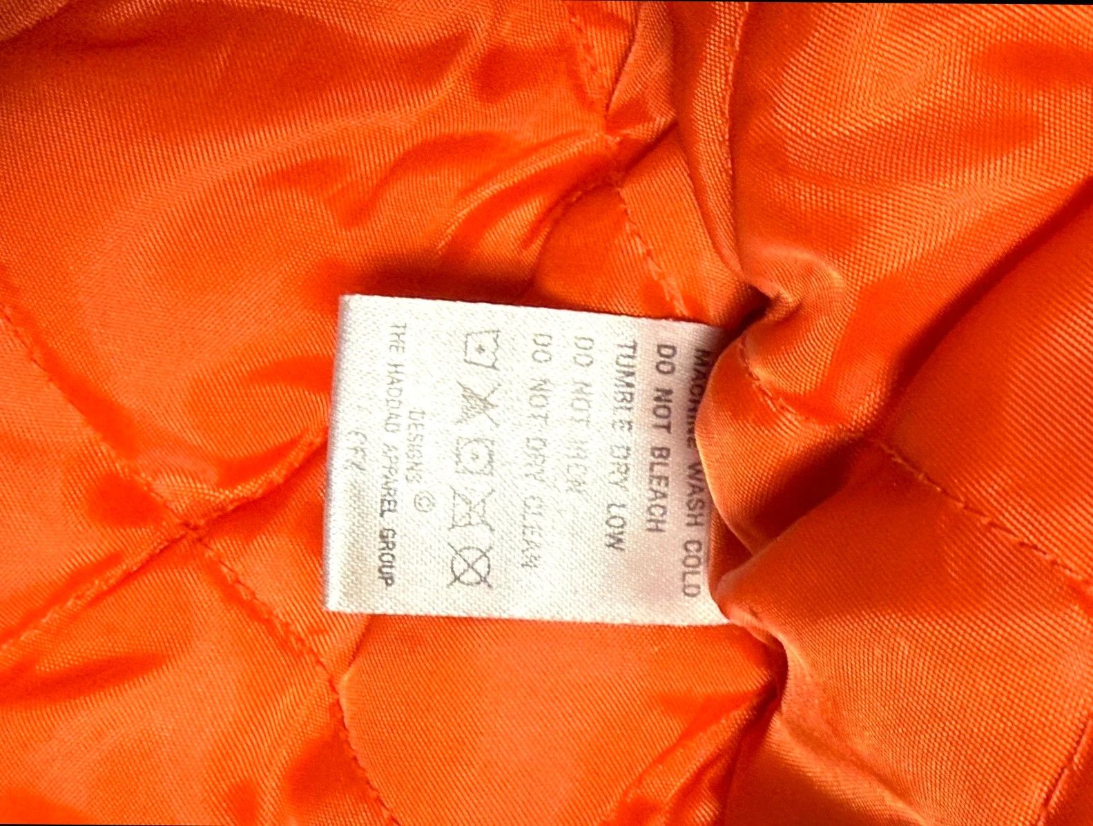 Vintage Harley Davidson Leather Jacket Big Logo Black Orange Size US L / EU 52-54 / 3 - 11 Thumbnail