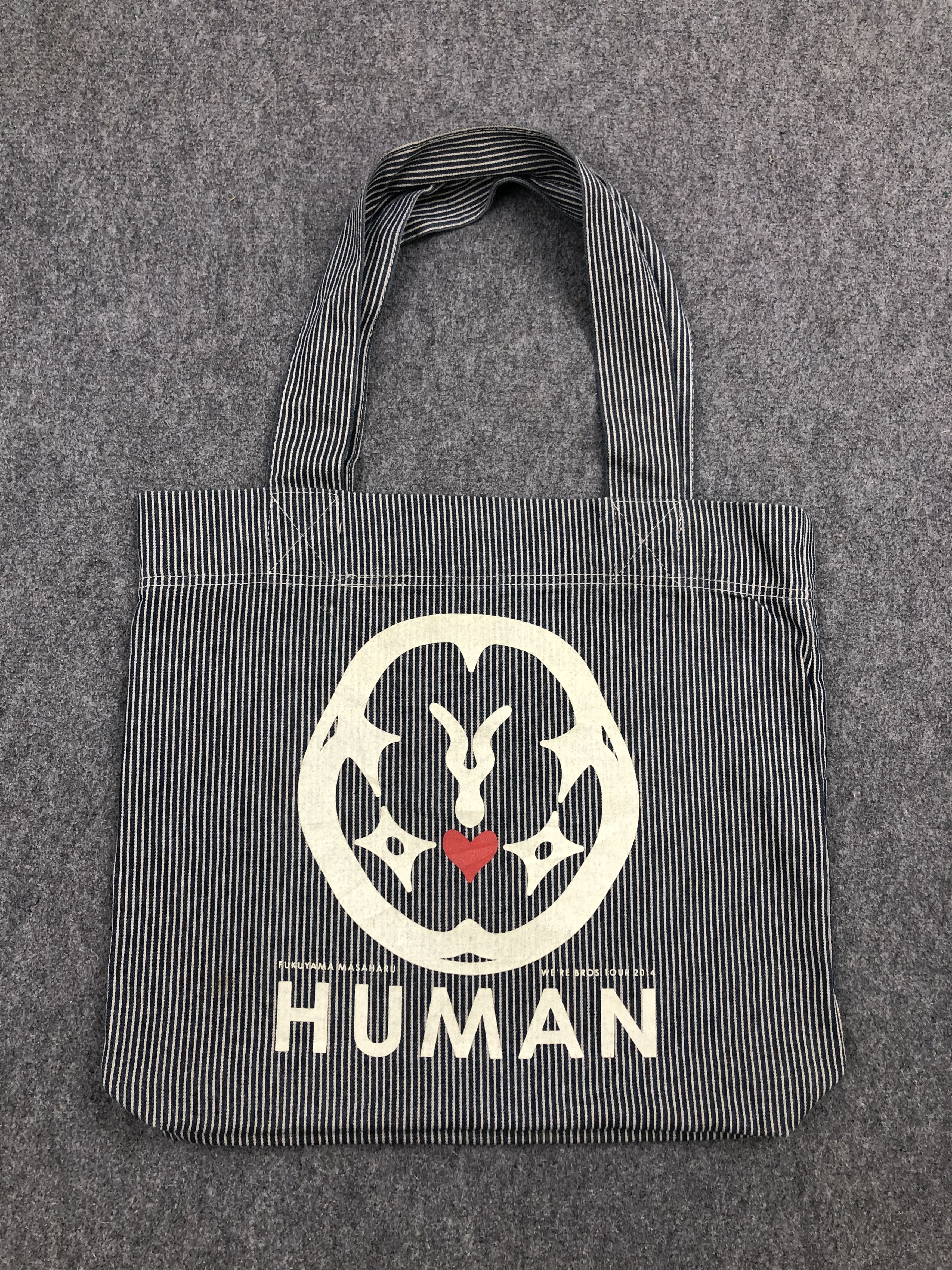 Japanese Brand Vintage Japanese Brand Hickory Striped Totebag BG0139 Size ONE SIZE - 1 Preview