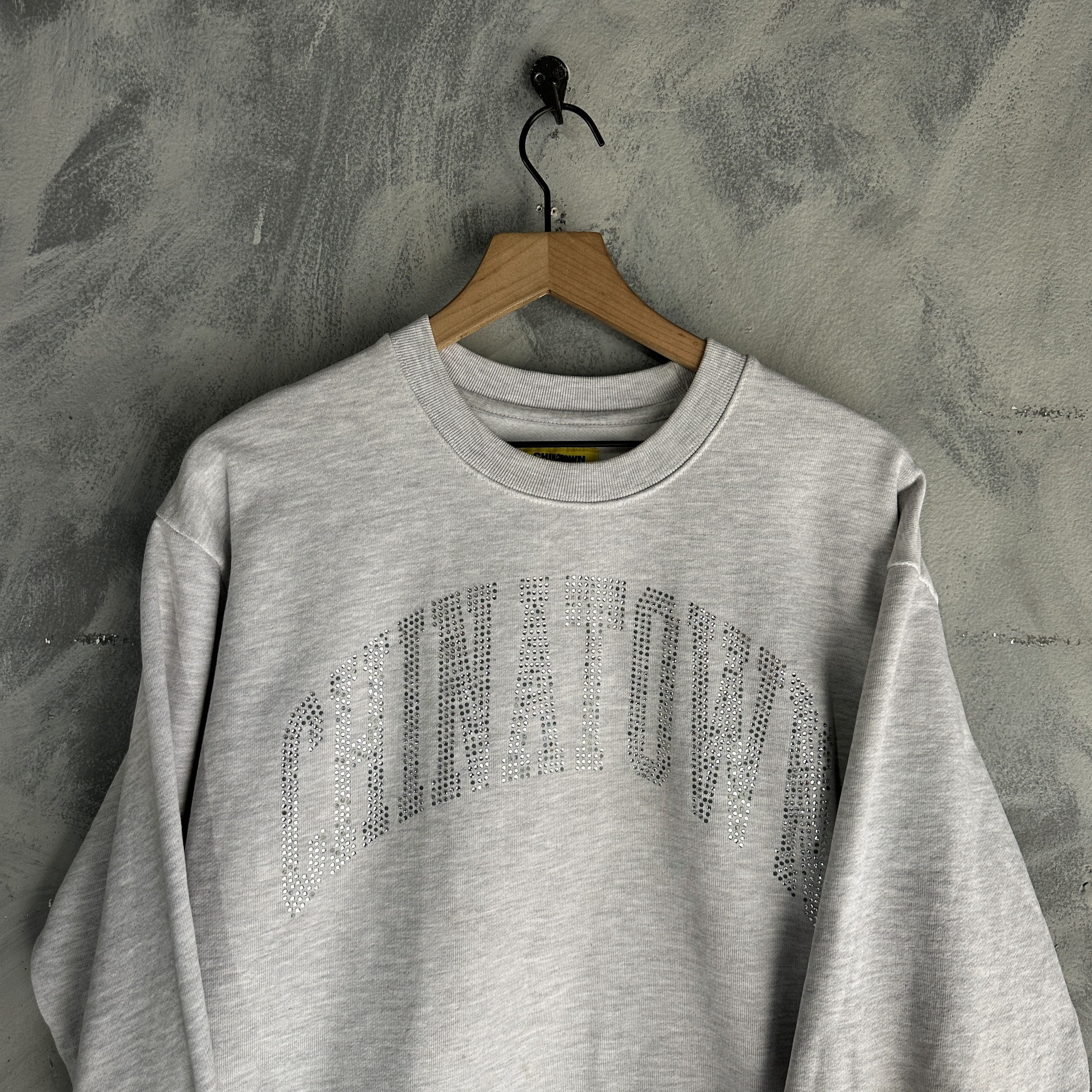Other Chinatown Market Sweatshirt Mens Medium Gray Rhinestone Size US M / EU 48-50 / 2 - 1 Thumbnail
