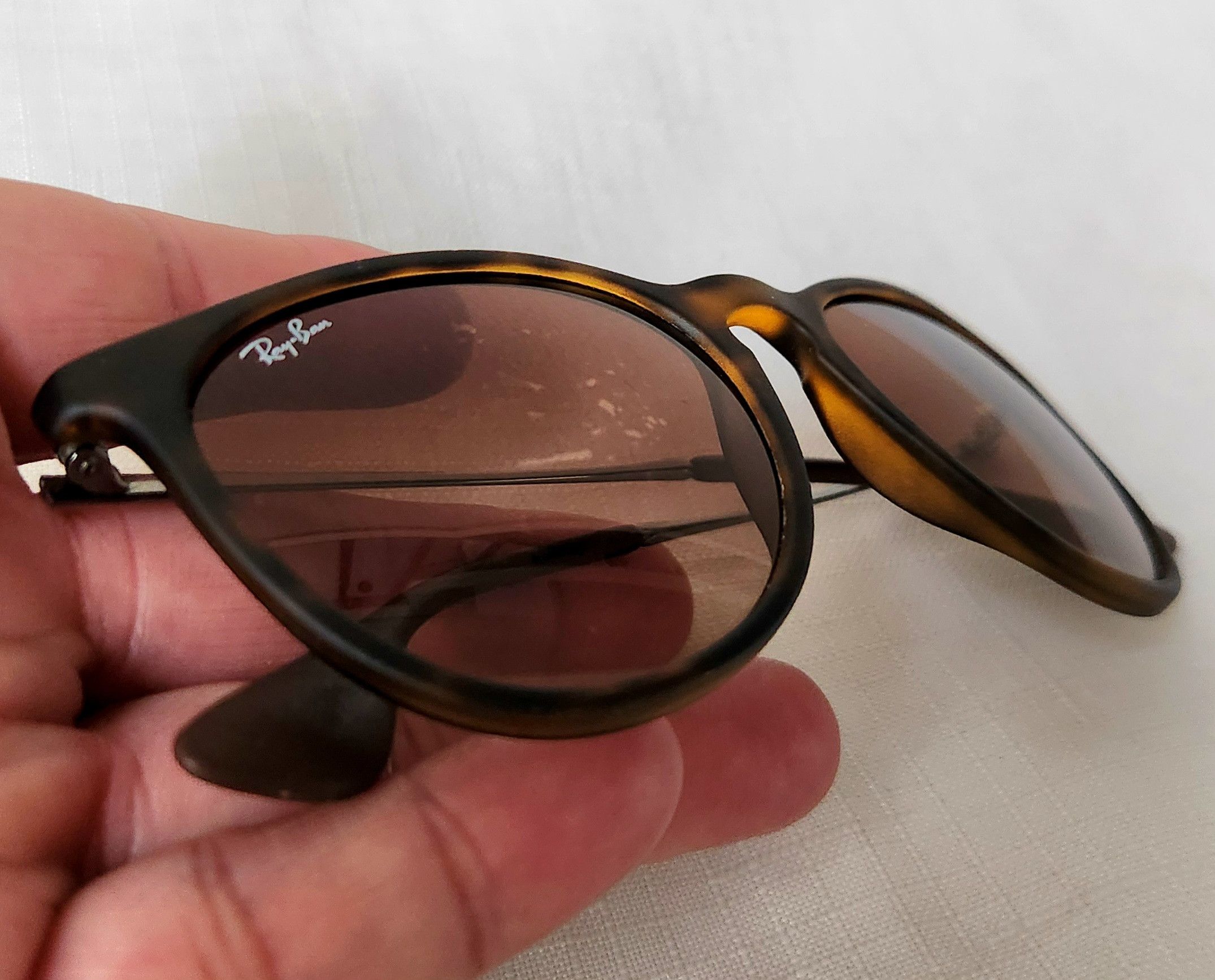 RayBan Ray Ban RB 4171 ERIKA 865/13 Round Brown Sunglasses No Lens Size ONE SIZE - 7 Thumbnail