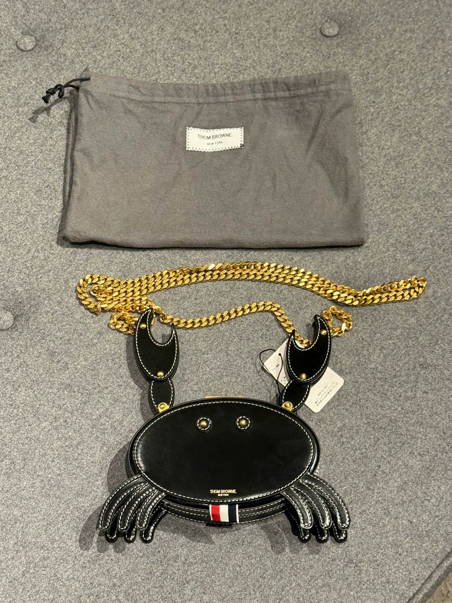 Thom Browne Thom Browne Crab-Shaped Box Gold Chain Bag Size ONE SIZE - 3 Thumbnail