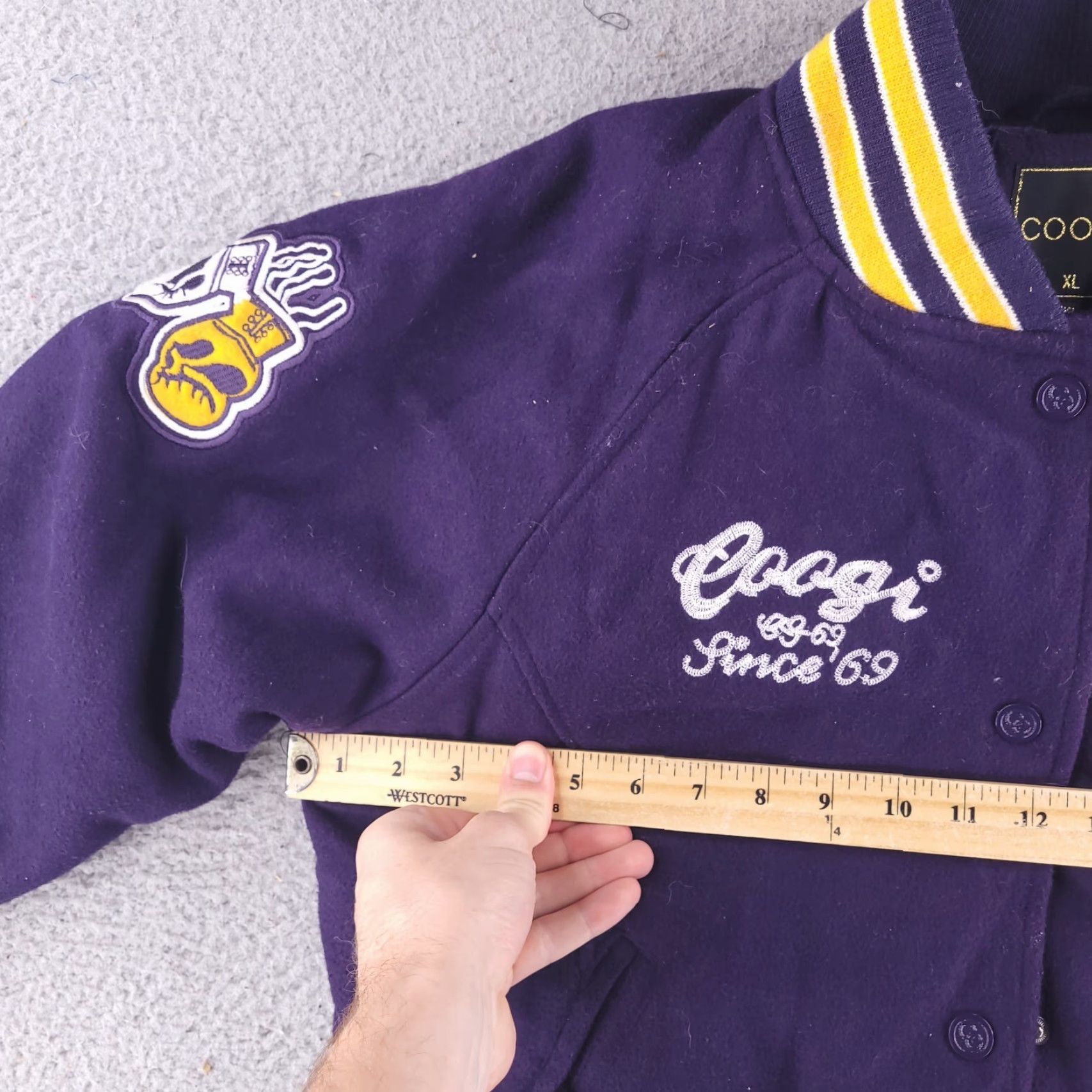 Coogi VINTAGE COOGI Australia Letterman Varsity Jacket Women's XL Streetwear Size XL / US 12-14 / IT 48-50 - 6 Thumbnail