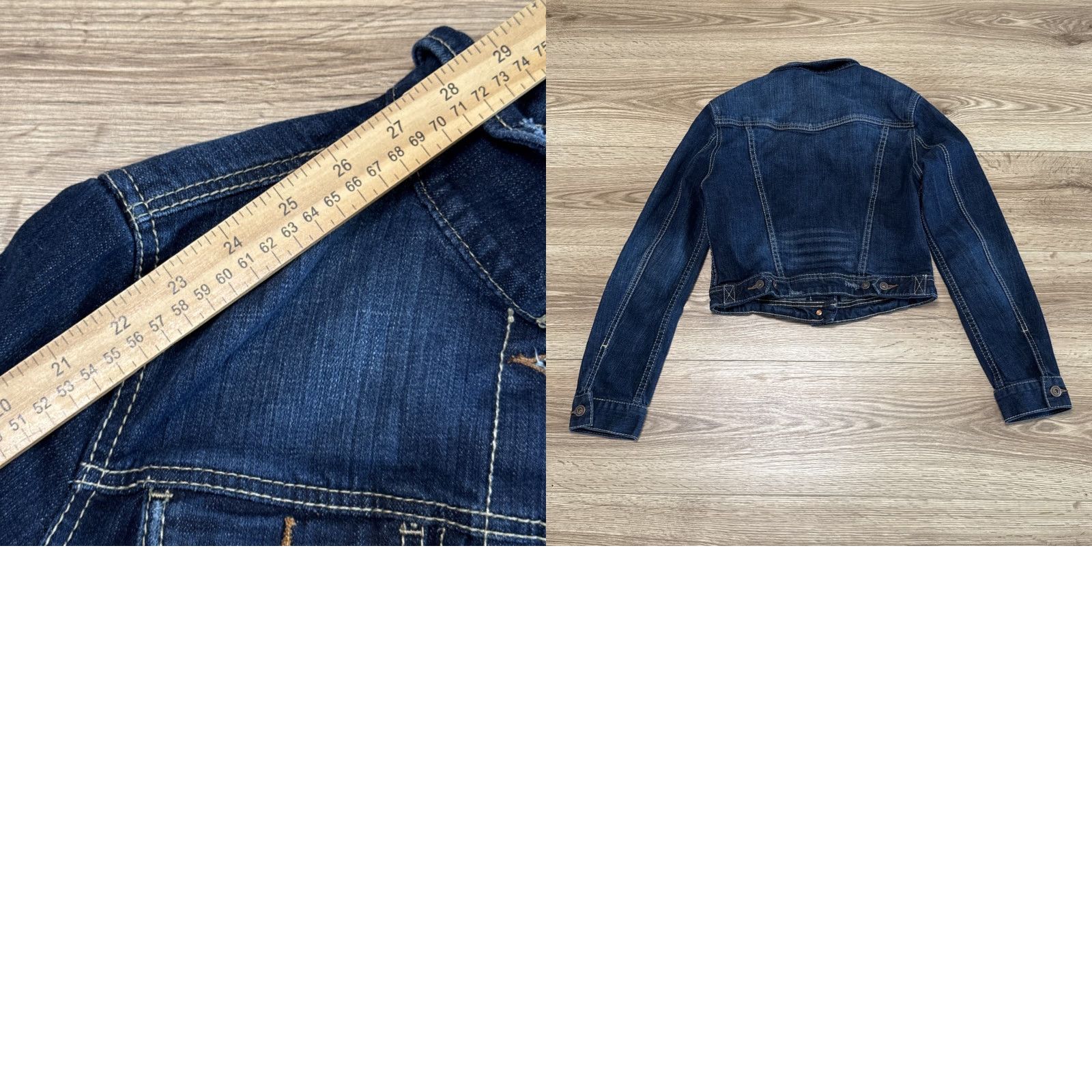 Vintage VINTAGE UNIONBAY Denim Jacket Women Medium Blue Trucker Cropped Button Up Pockets Size 32" / US 10 / IT 46 - 8 Thumbnail