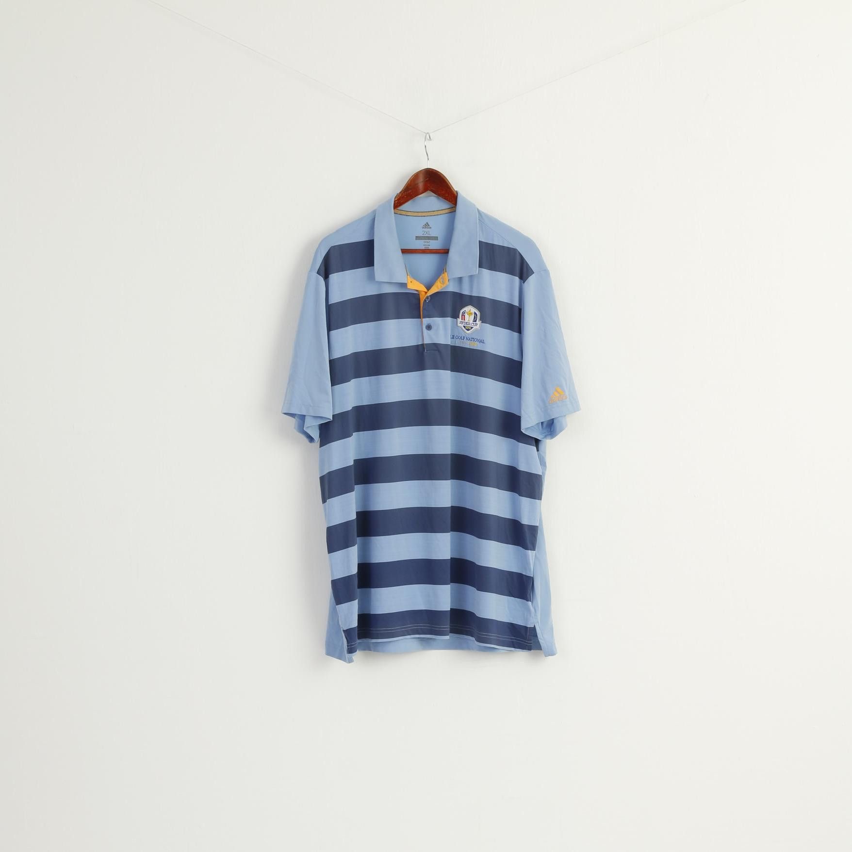Adidas Adidas Golf Men XXL Polo Shirt Blue Ryder Cup 2018 7980 Size US XXL / EU 58 / 5 - 1 Thumbnail