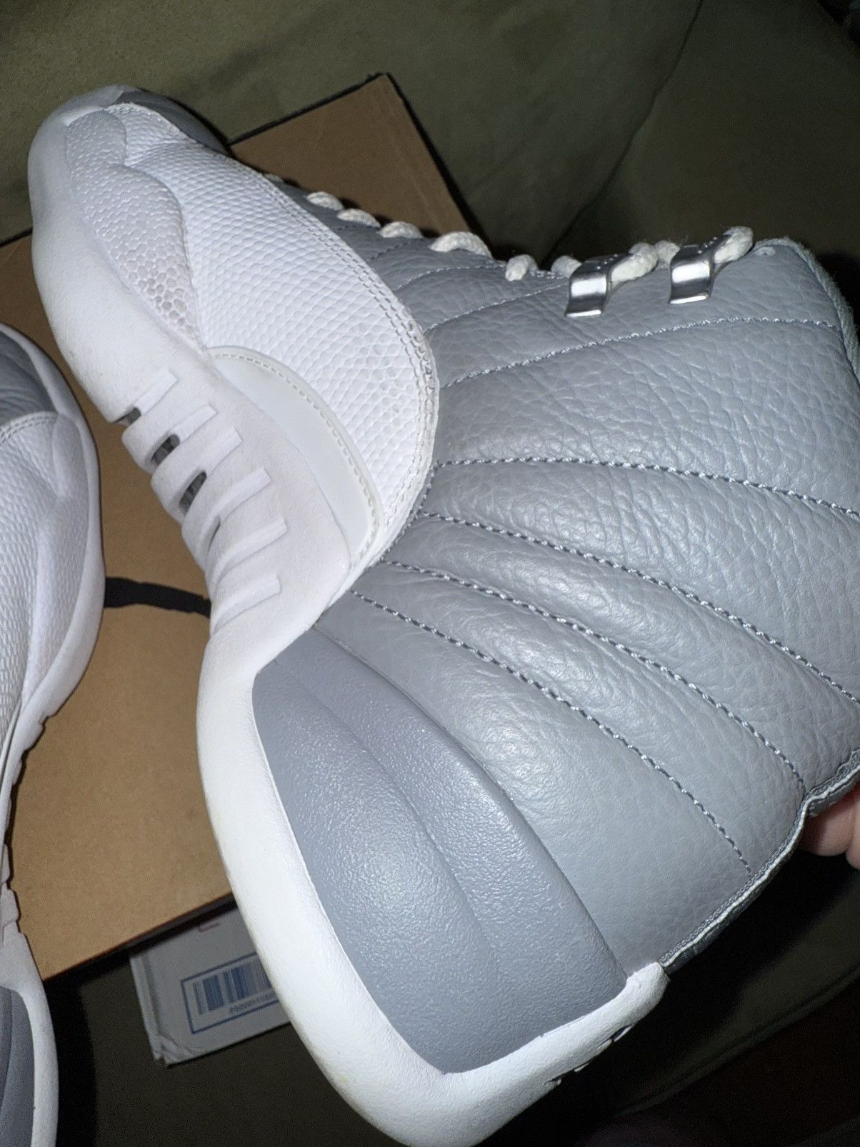 Jordan Brand Air Jordan 12 Stealth Retro cool grey OG Box size 10.5 EXC! Size US 10.5 / EU 43-44 - 12 Thumbnail