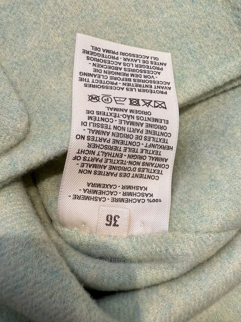 Hermes Hermes Butter Green Cashmere Short Jacket, Size 36, 100% C Size XS / US 0-2 / IT 36-38 - 4 Thumbnail