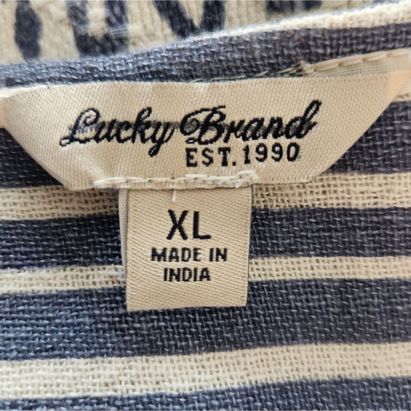 Lucky Brand Lucky Brand Cotton moto jacket Chambray print XL Size XL / US 12-14 / IT 48-50 - 5 Thumbnail